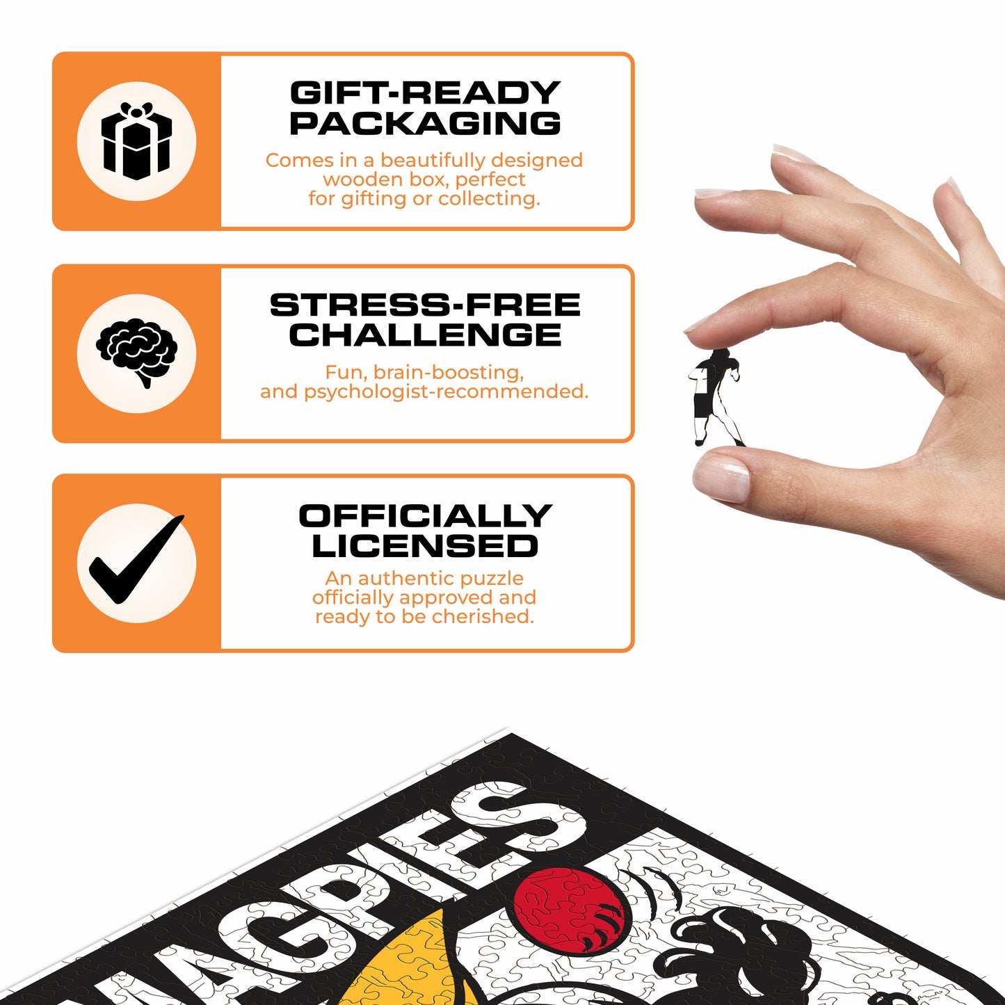 Collingwood FC Retro Mascot - Wooden Puzzle