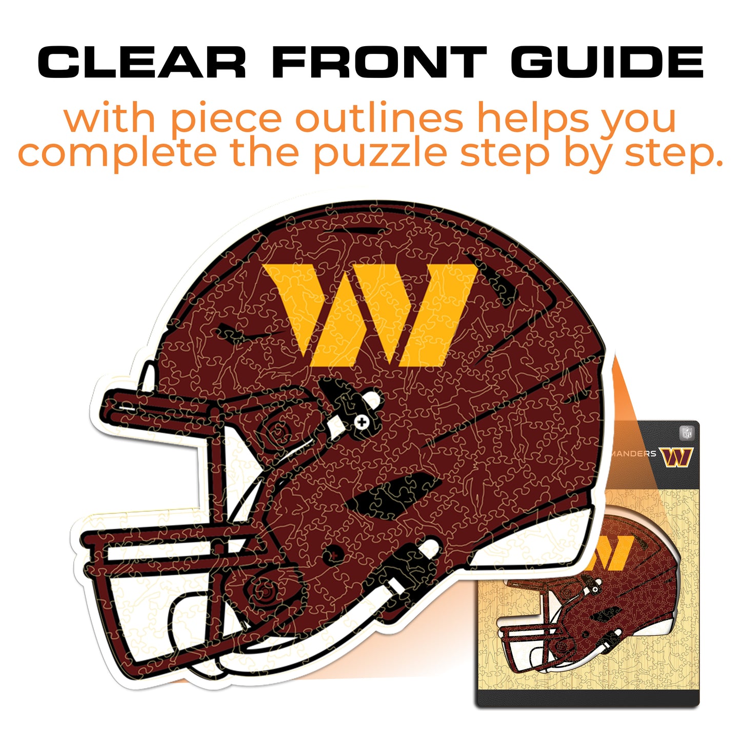 Washington Commanders™ Helmet - Wooden Puzzle