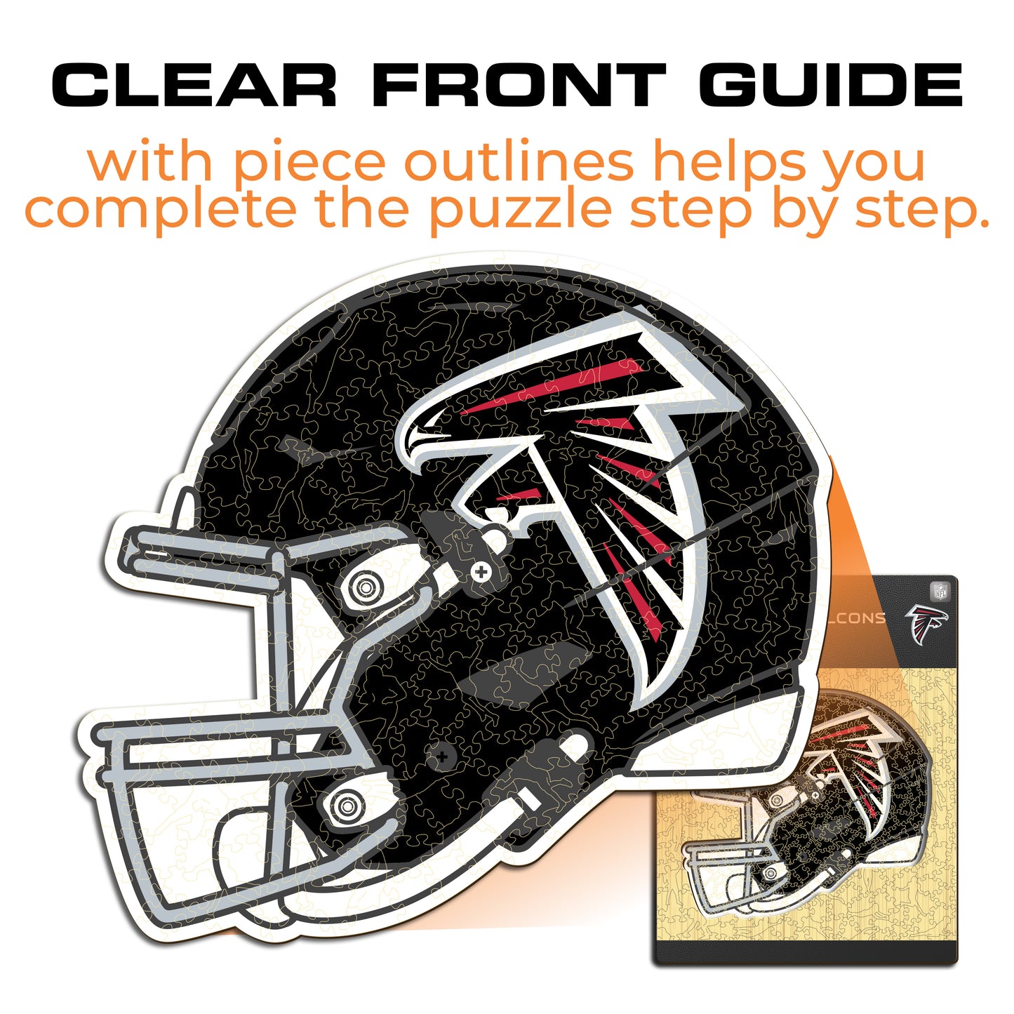 Capacete Atlanta Falcons™ - Quebra-cabeça de madeira 