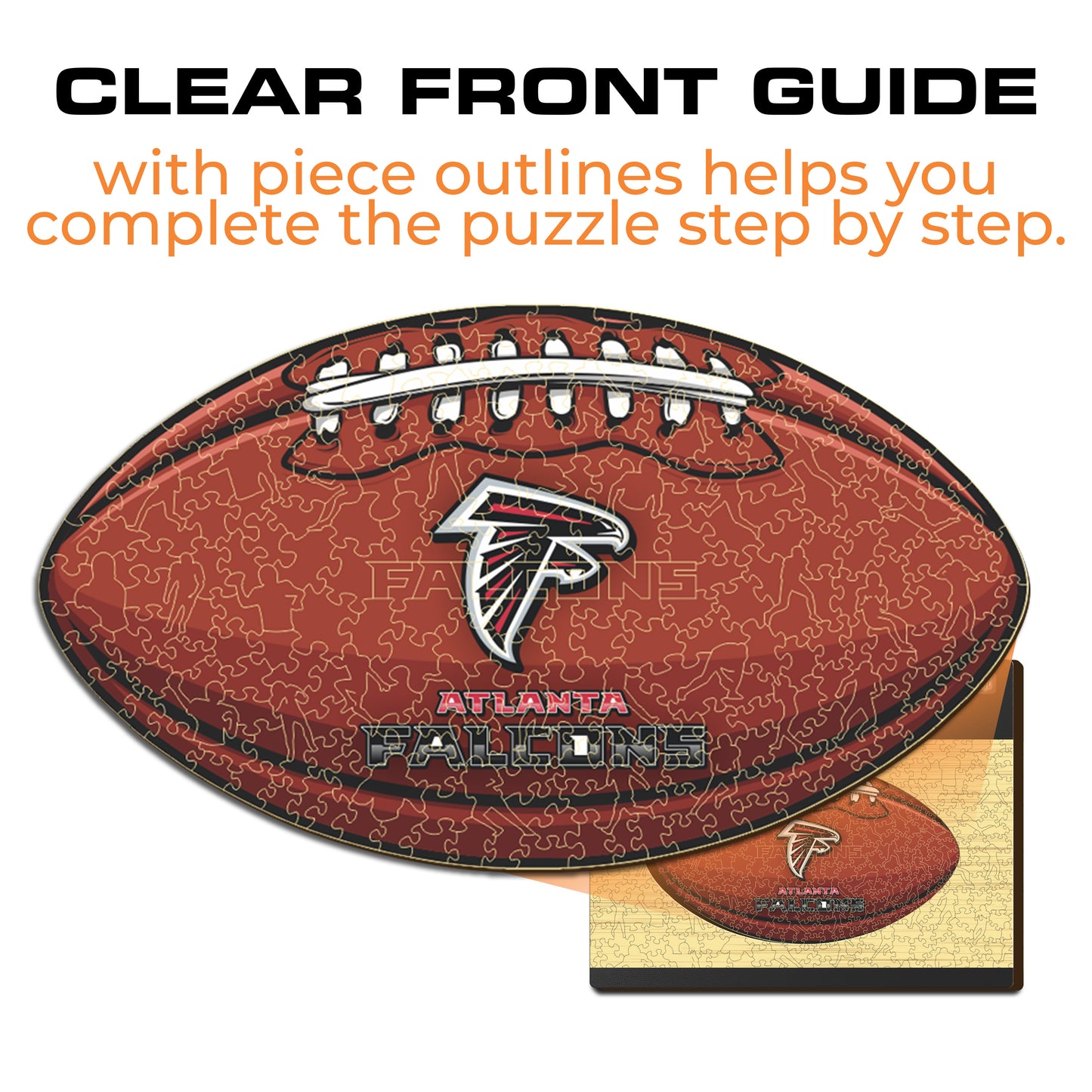 Atlanta Falcons™ Futebol Americano - Quebra-cabeça de Madeira 