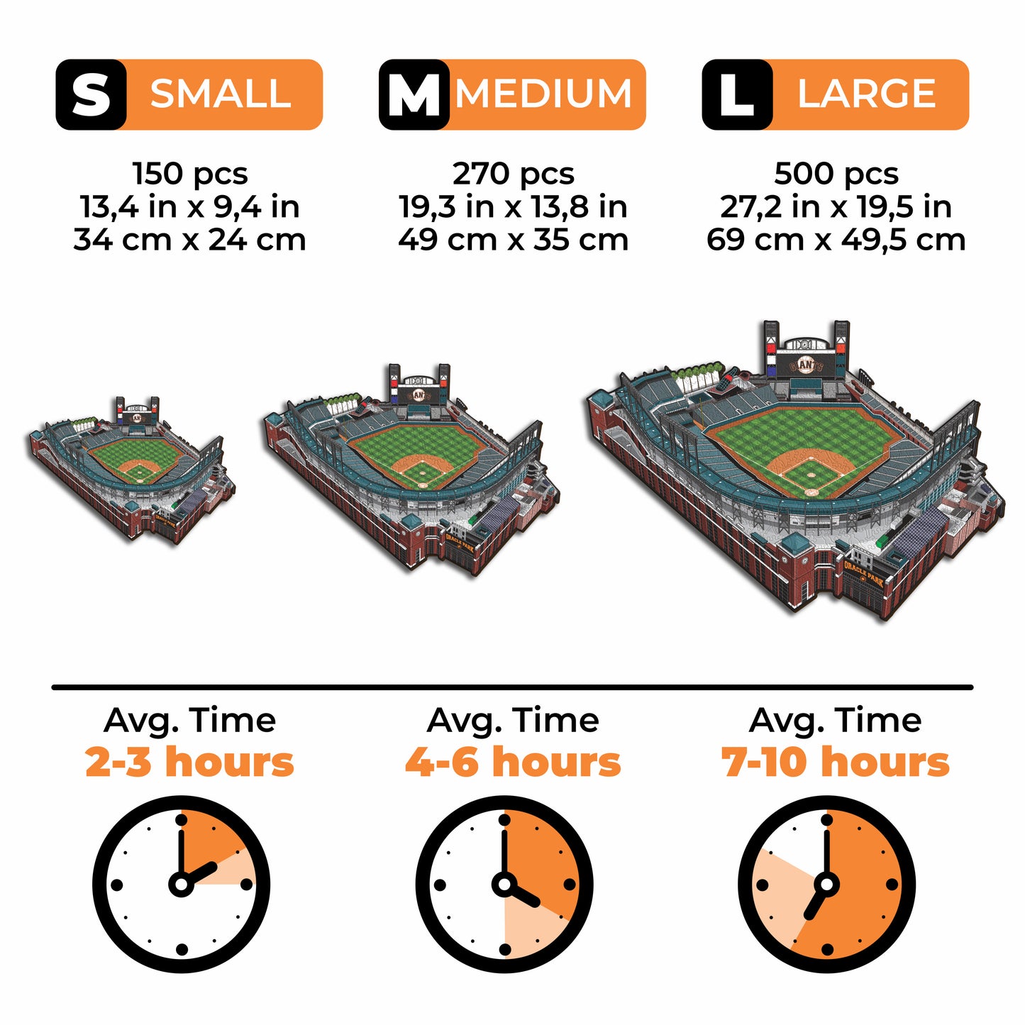 San Francisco Giants™ Oracle Park Stadium - Wooden Puzzle