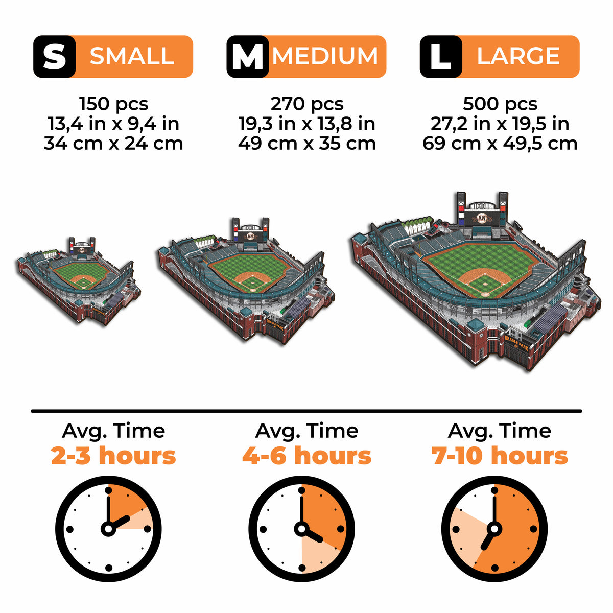 San Francisco Giants™ - Quebra-cabeça de madeira 