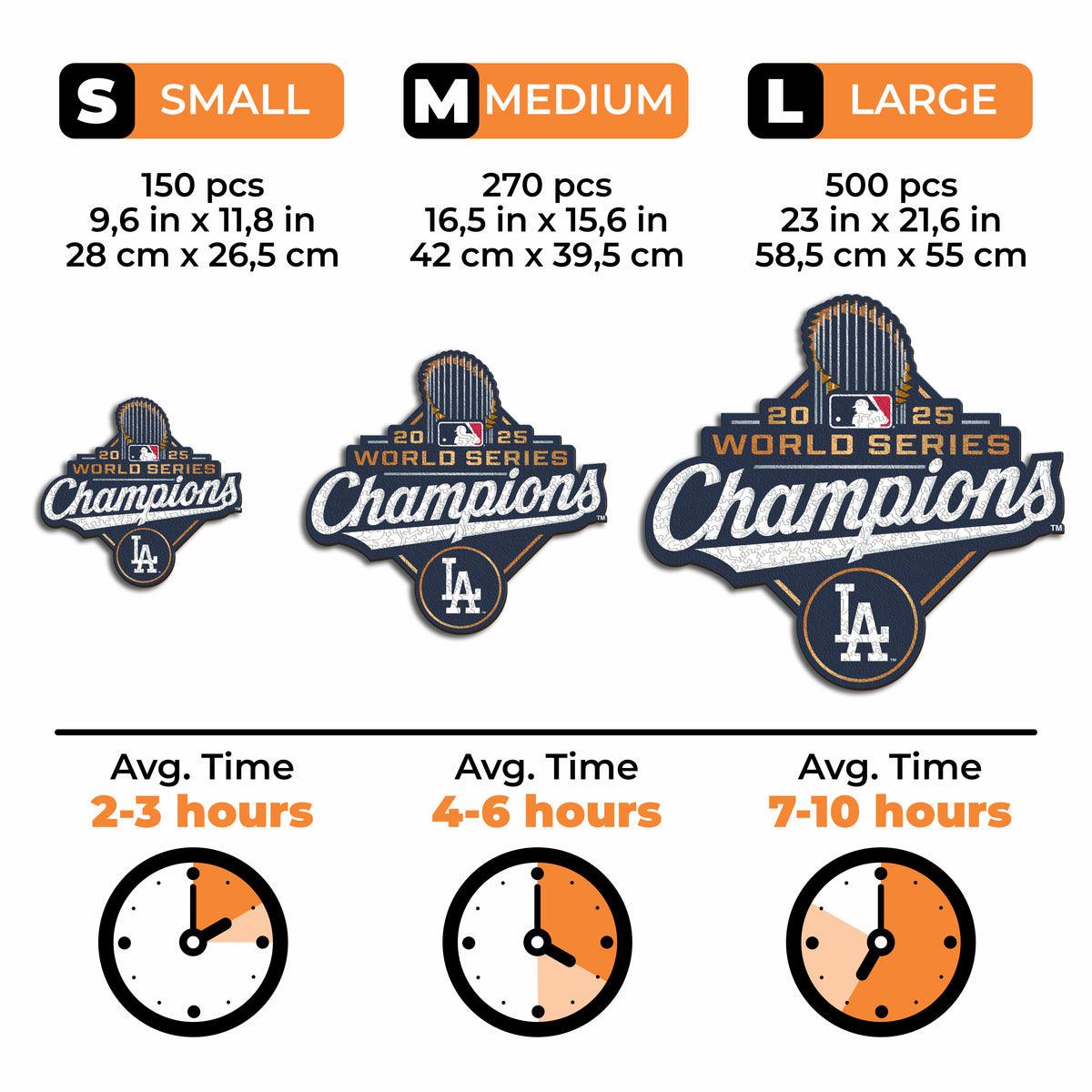 Pacote com 2 logotipos do Los Angeles Dodgers™ + World Series 2024 