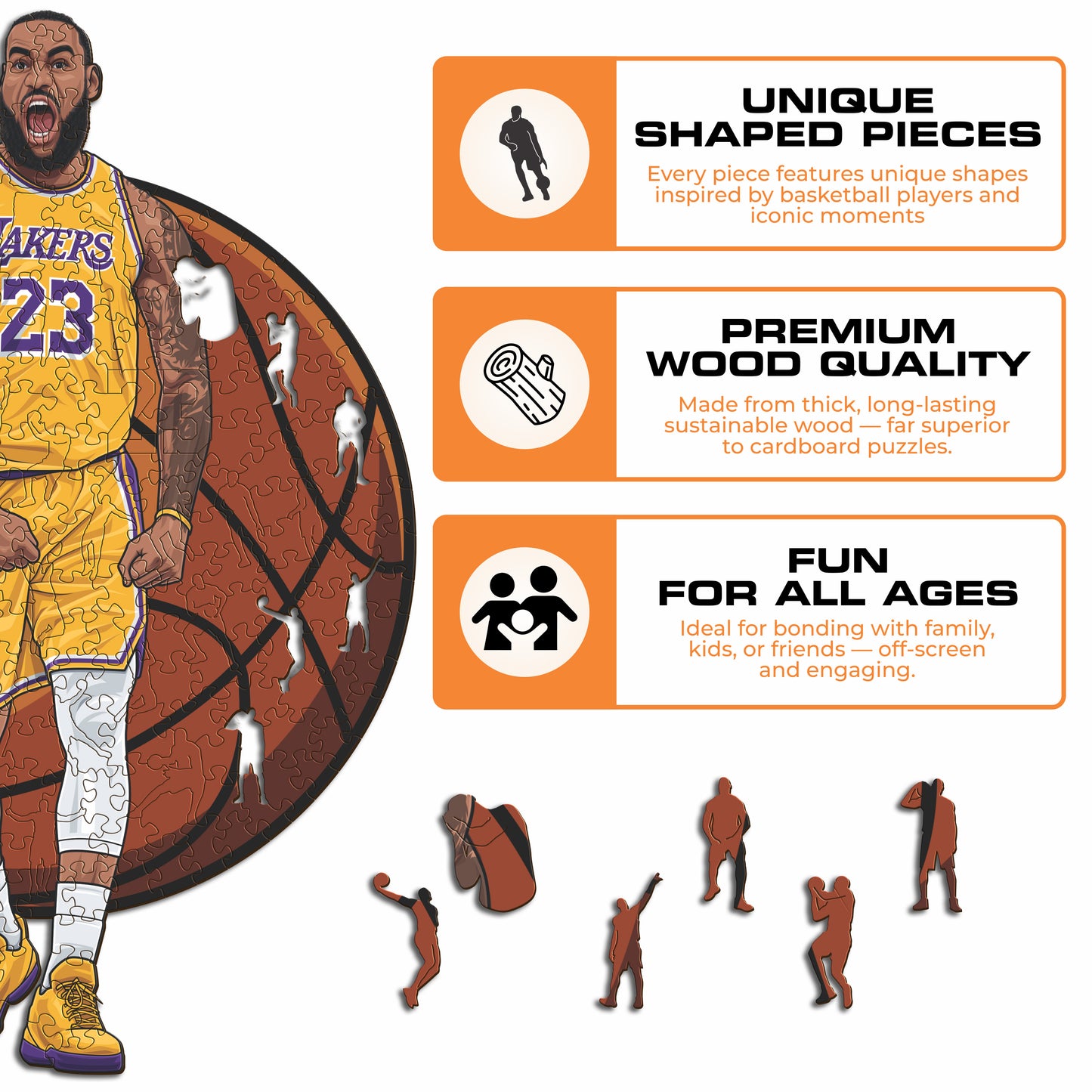 LeBron James - Wooden Puzzle