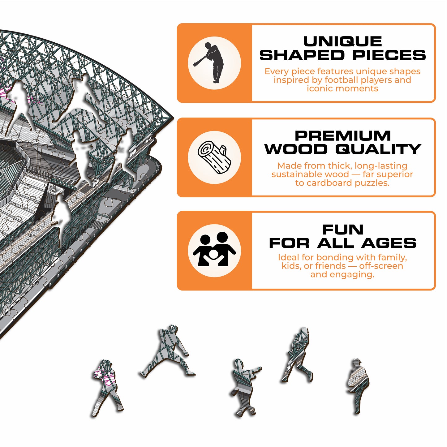Seattle Mariners™ T-Mobile Park - Wooden Puzzle