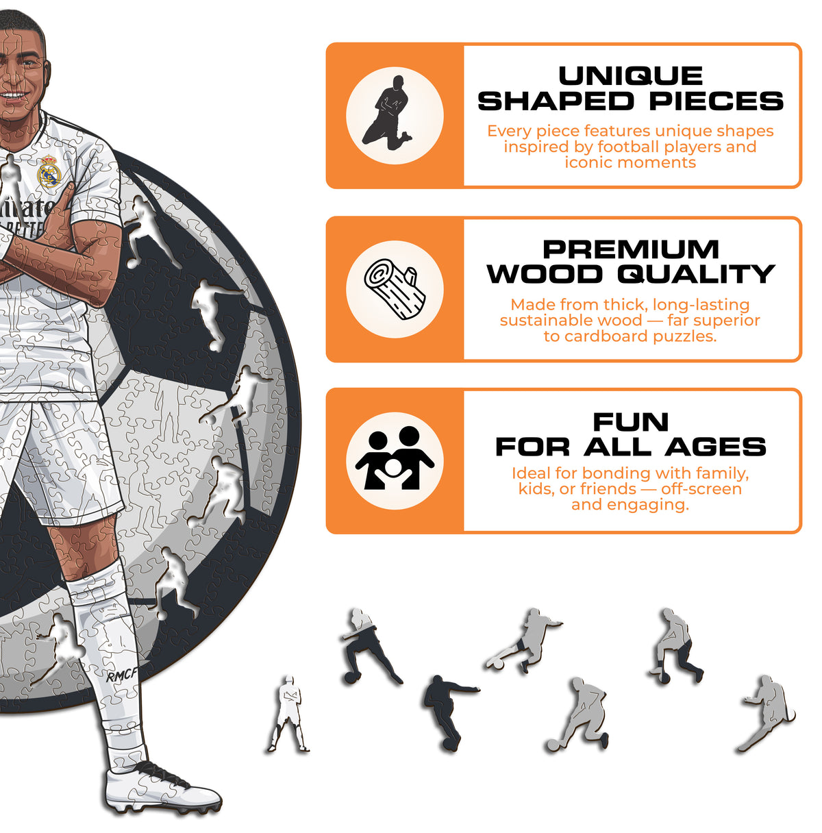 Kylian Mbappé Wooden Puzzle