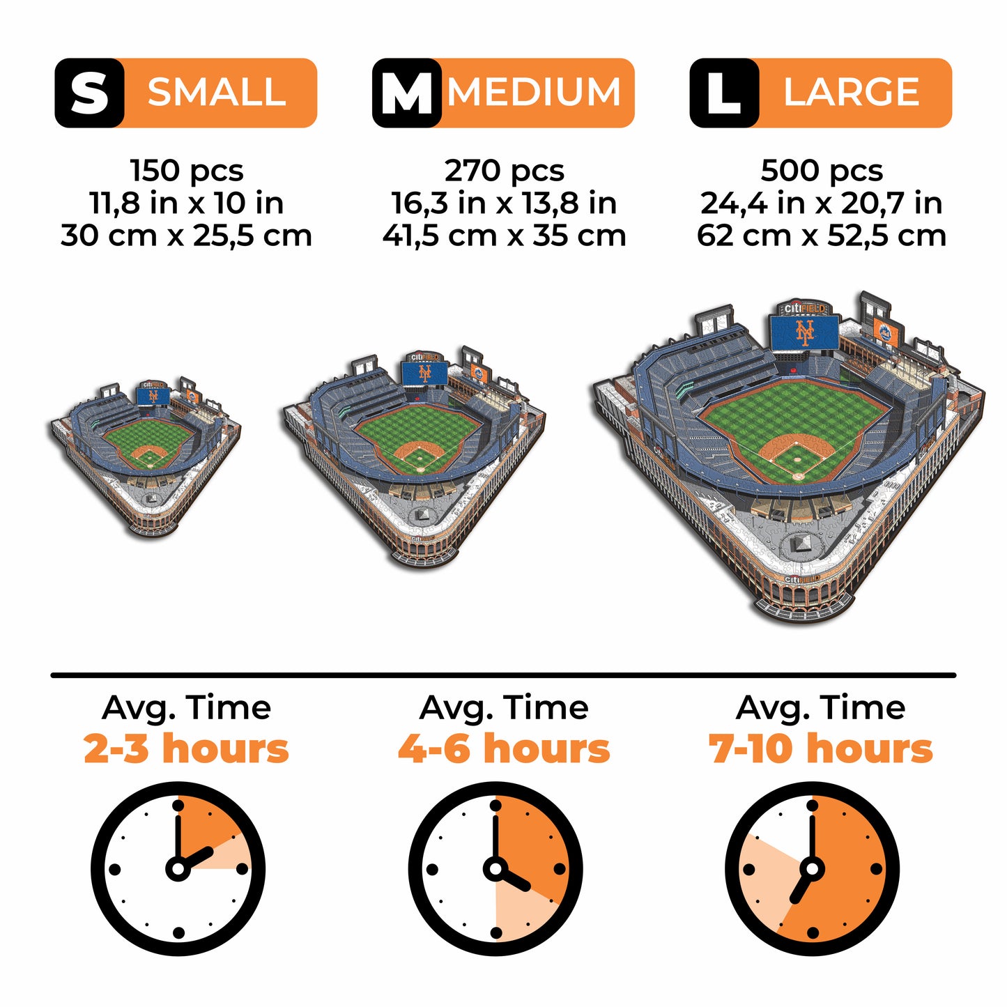 New York Mets™ Citi Field Stadium - Wooden Puzzle