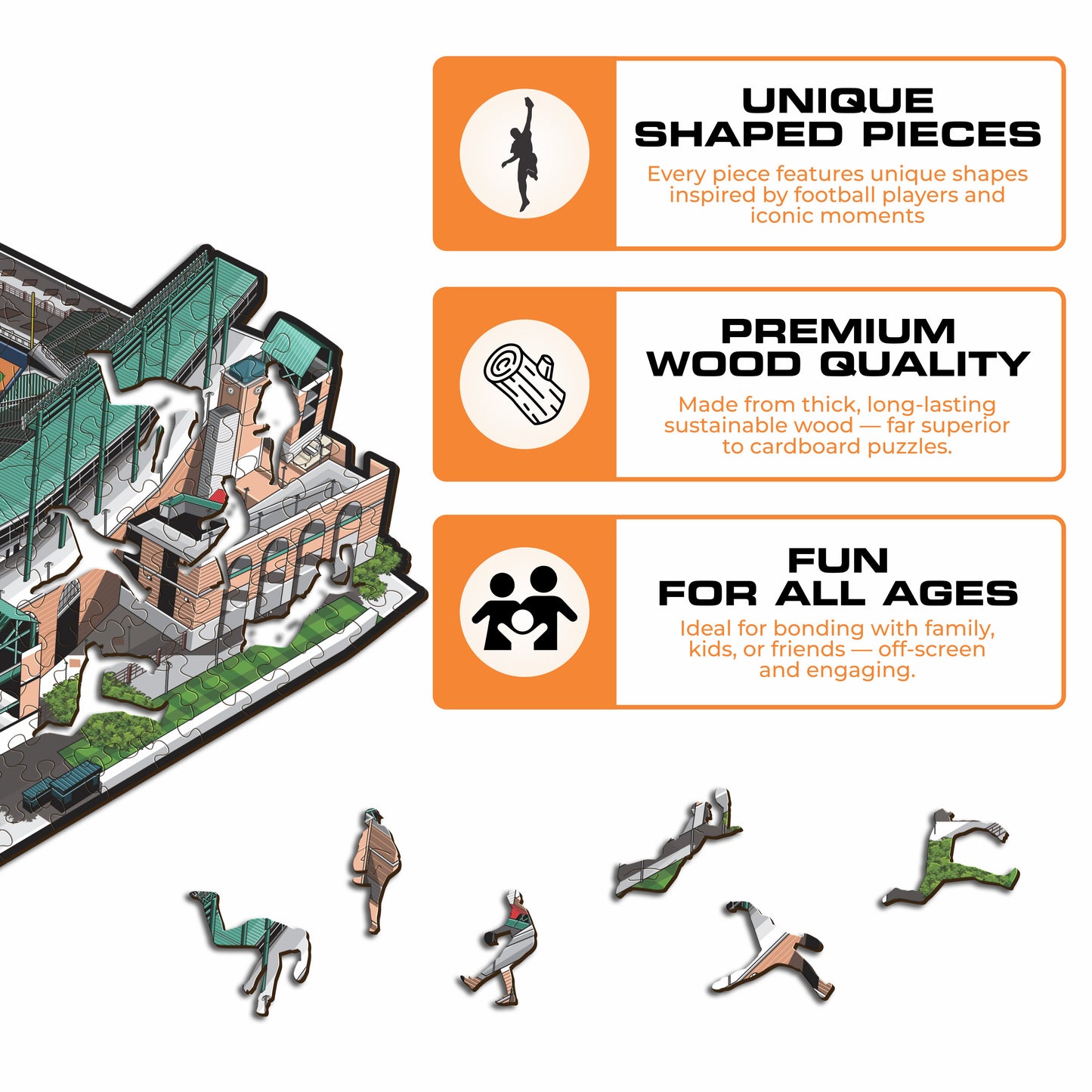 Baltimore Orioles™ Oriole Park Stadium - Wooden Puzzle