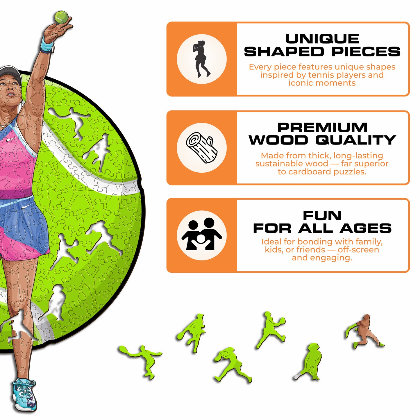 Naomi Osaka - Wooden Puzzle