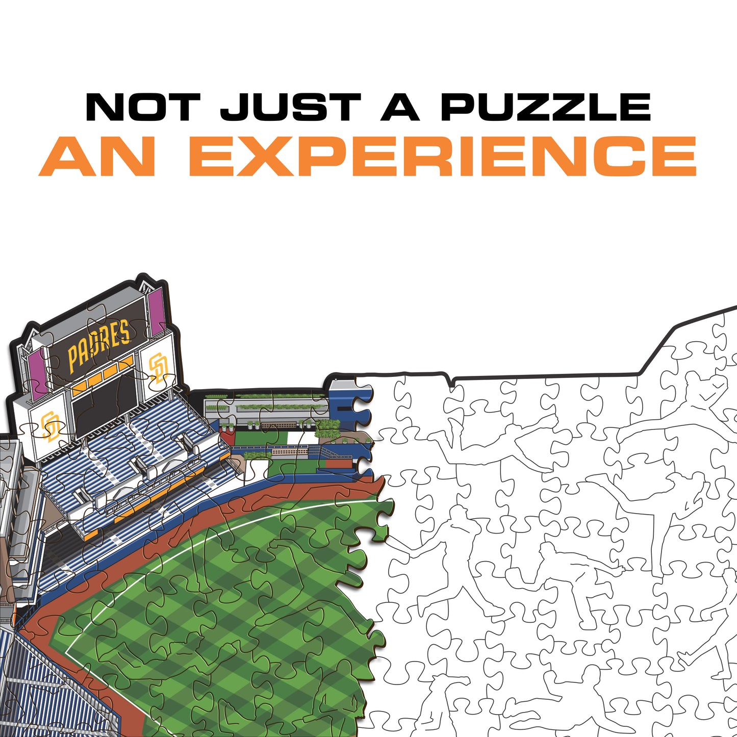 San Diego Padres™ Petco Park Stadium - Wooden Puzzle