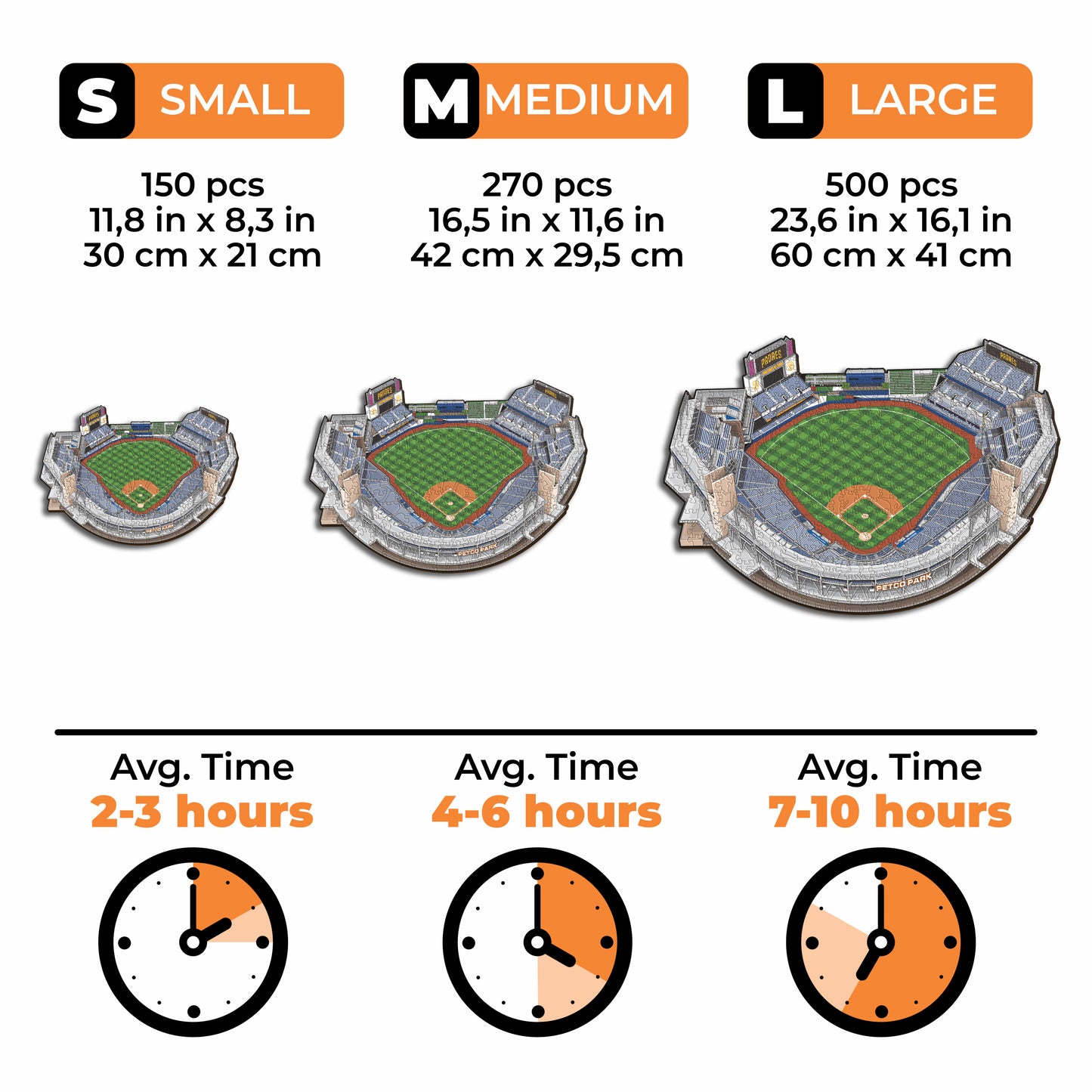 San Diego Padres™ Petco Park Stadium - Wooden Puzzle