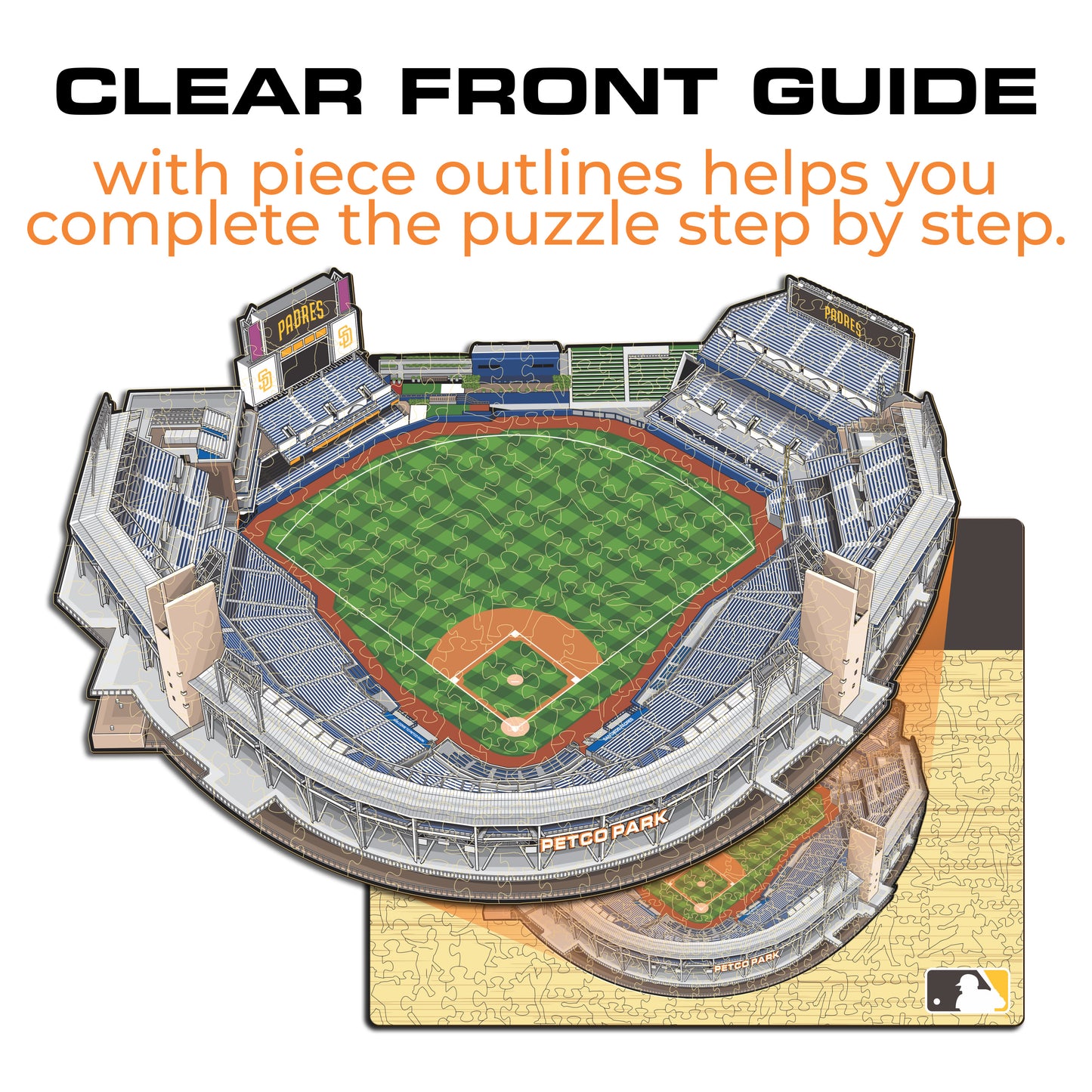 San Diego Padres™ Petco Park Stadium - Wooden Puzzle