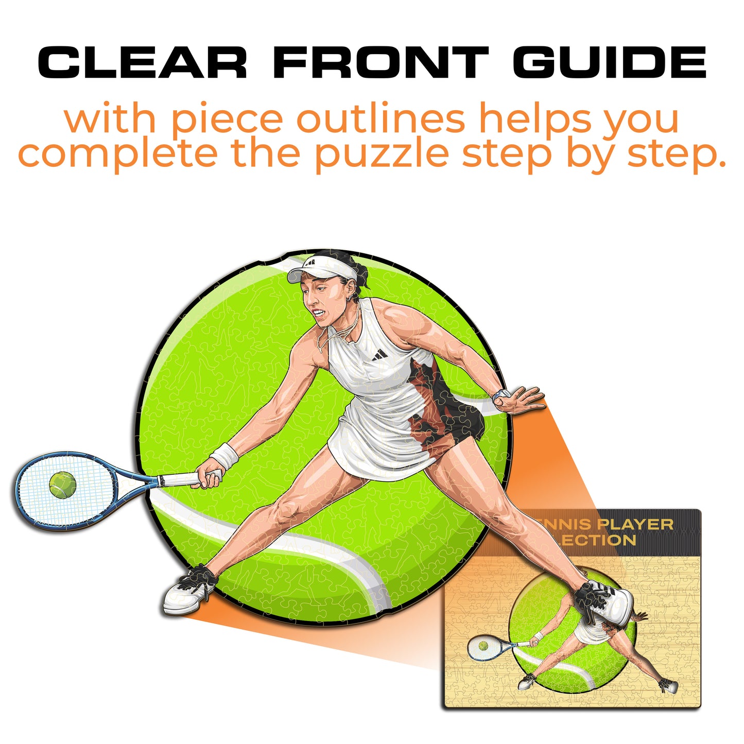 Jessica Pegula - Wooden Puzzle