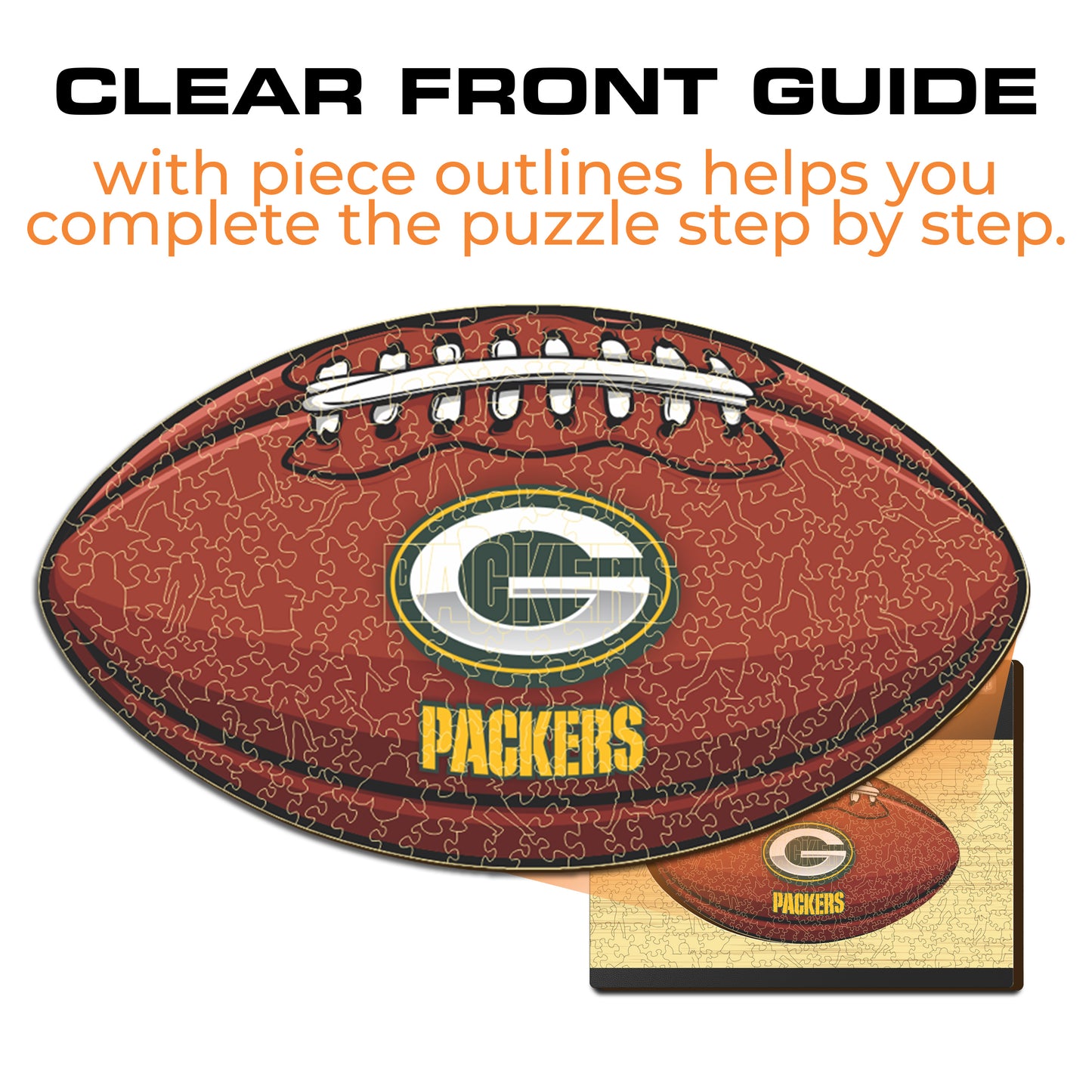 Green Bay Packers™ Football - Wooden Puzzle
