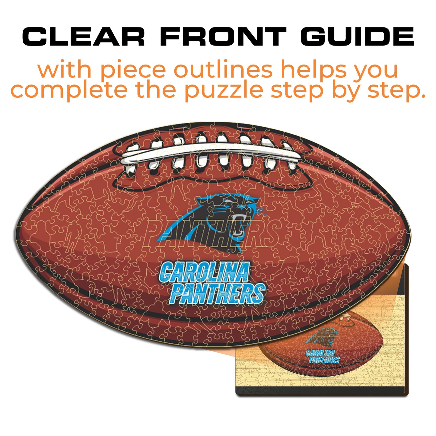 Carolina Panthers™ Football - Wooden Puzzle