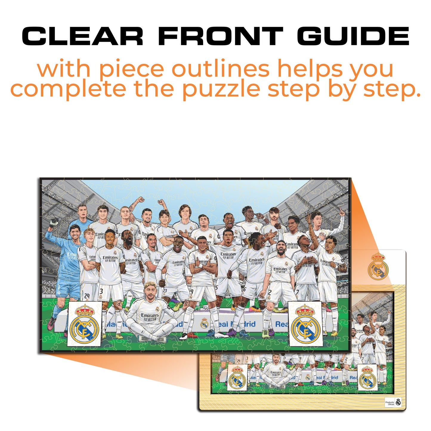 Real Madrid CF® 25/26 Team - Wooden Puzzle