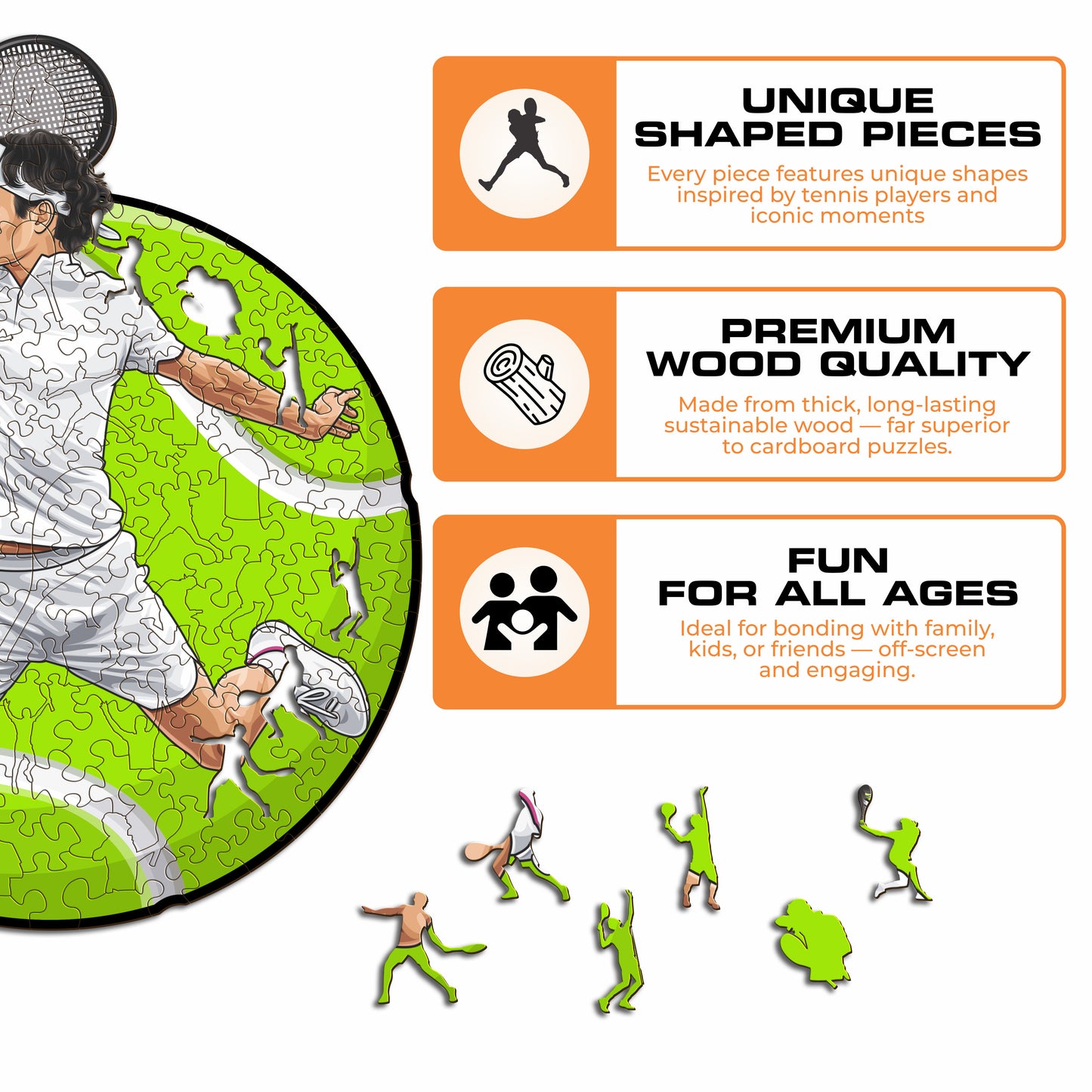 Roger Federer - Wooden Puzzle