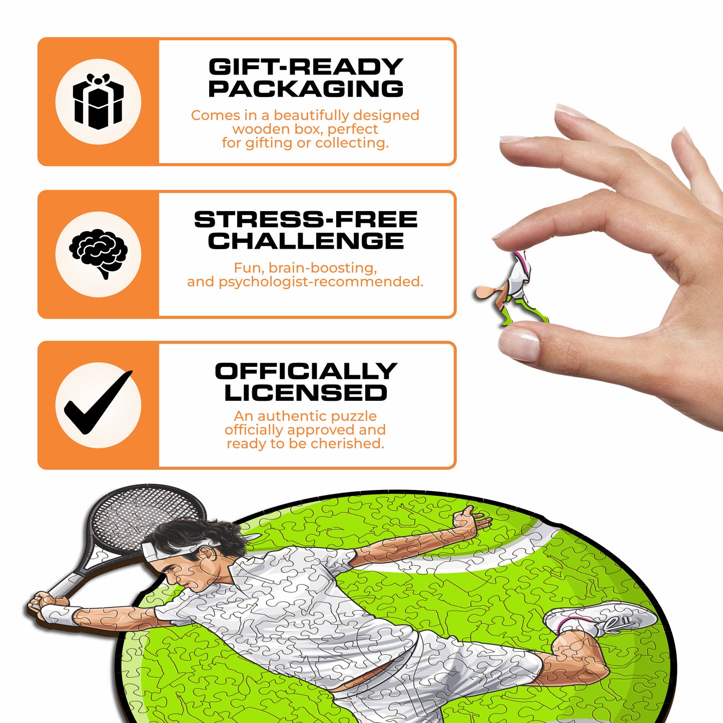 Roger Federer - Wooden Puzzle