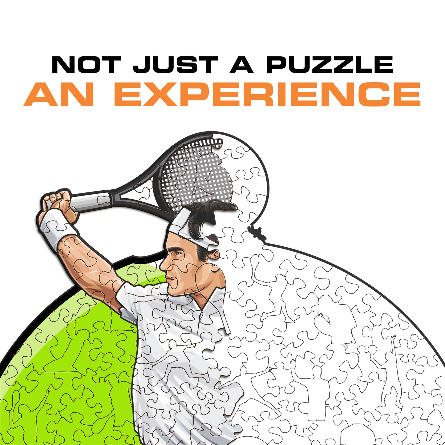 Roger Federer - Wooden Puzzle