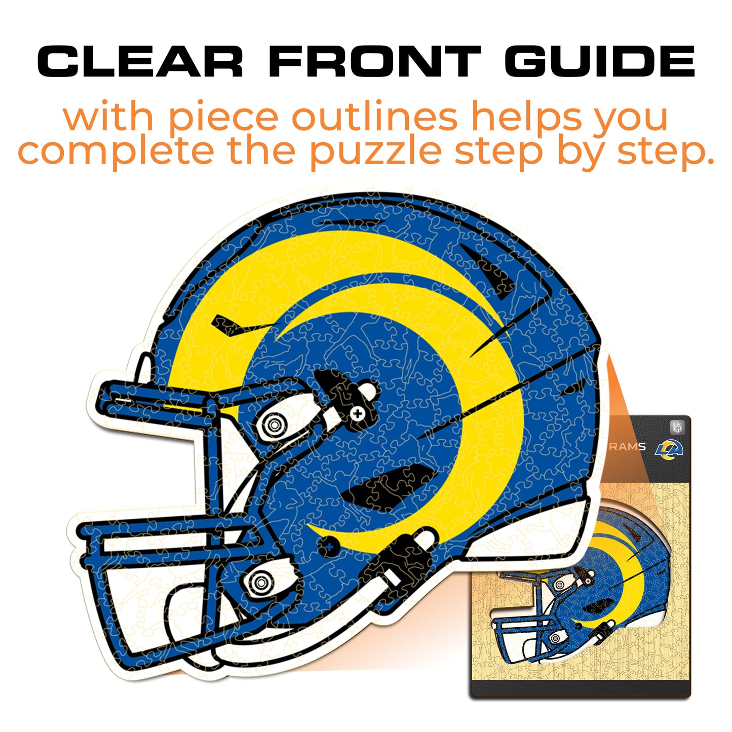 Capacete Los Angeles Rams™ - Quebra-cabeça de madeira 