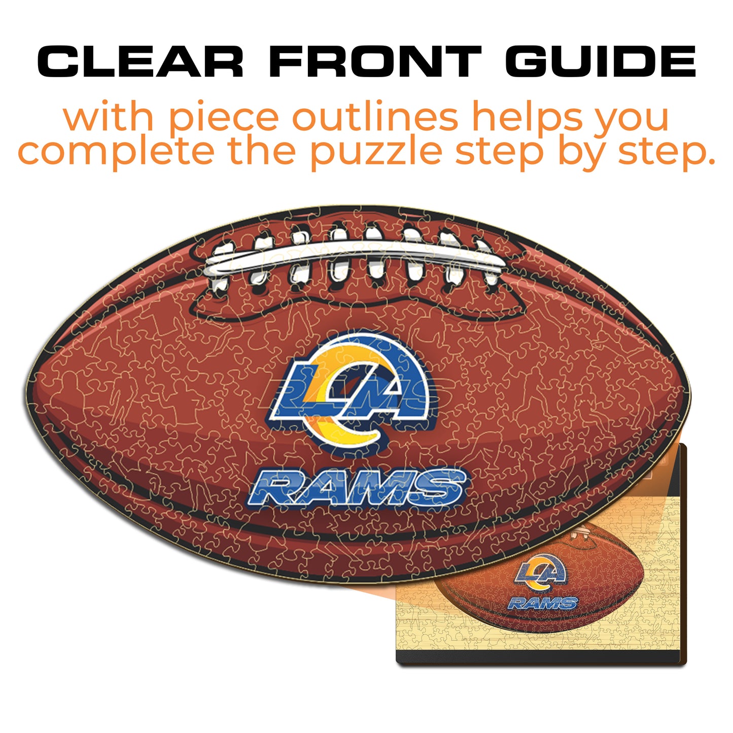 Los Angeles Rams™ Football - Wooden Puzzle