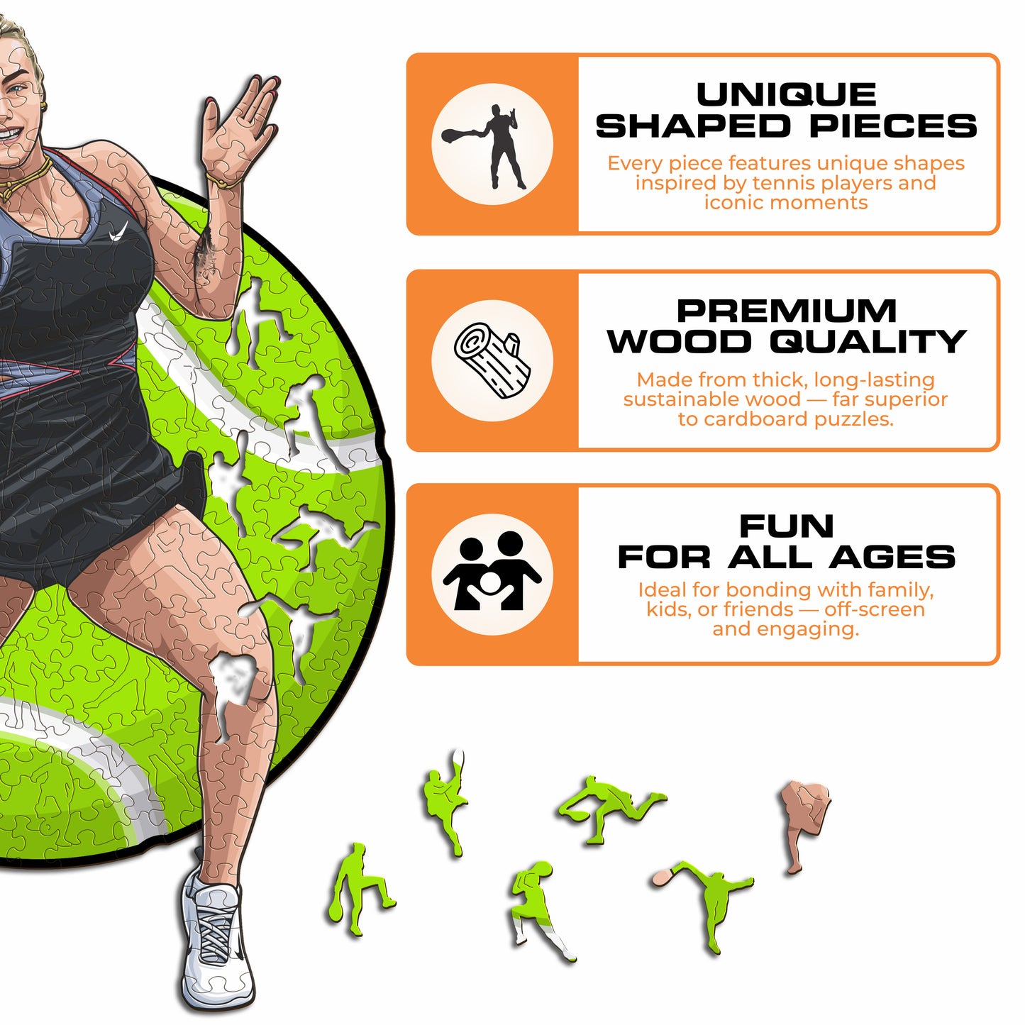 Aryna Sabalenka - Wooden Puzzle