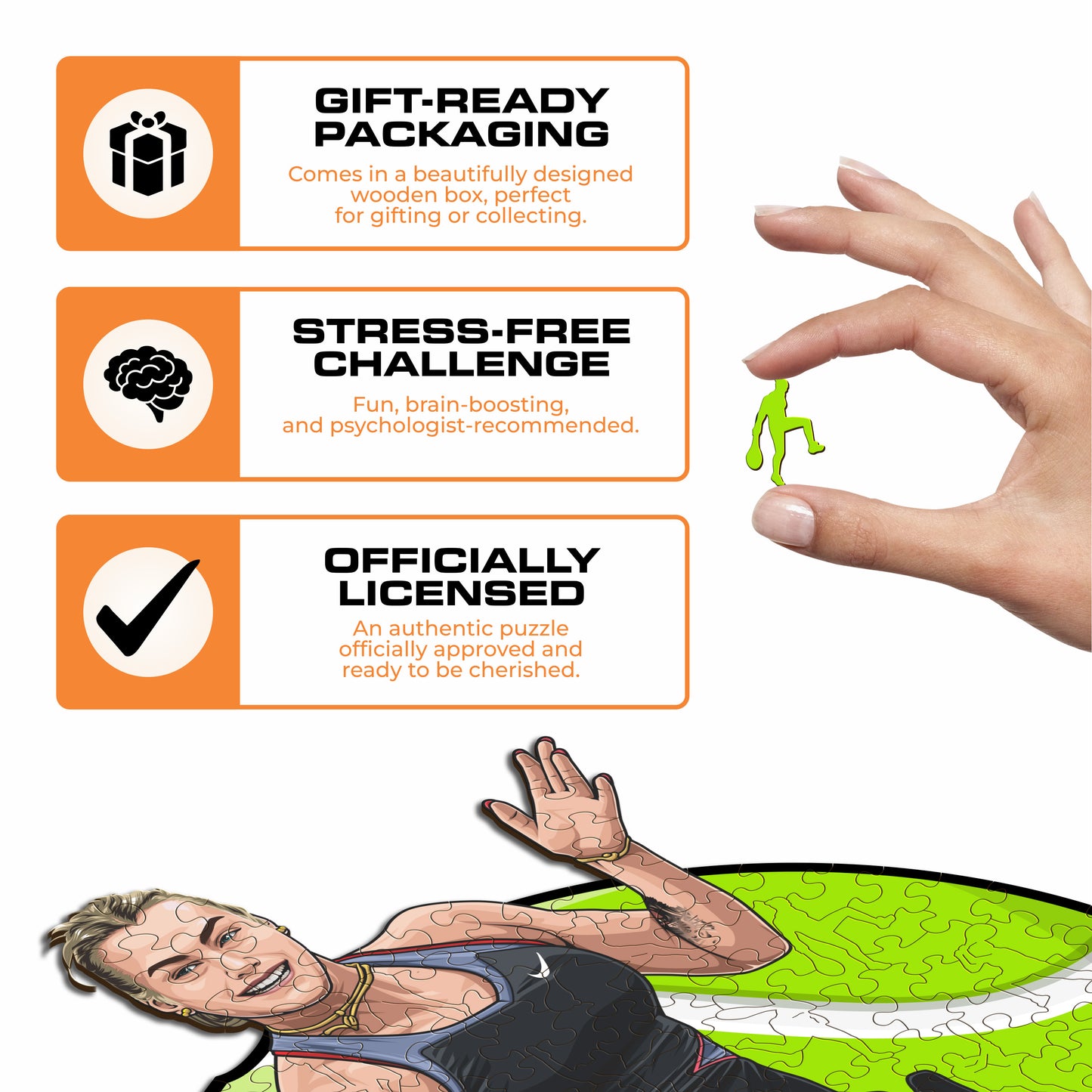 Aryna Sabalenka - Wooden Puzzle