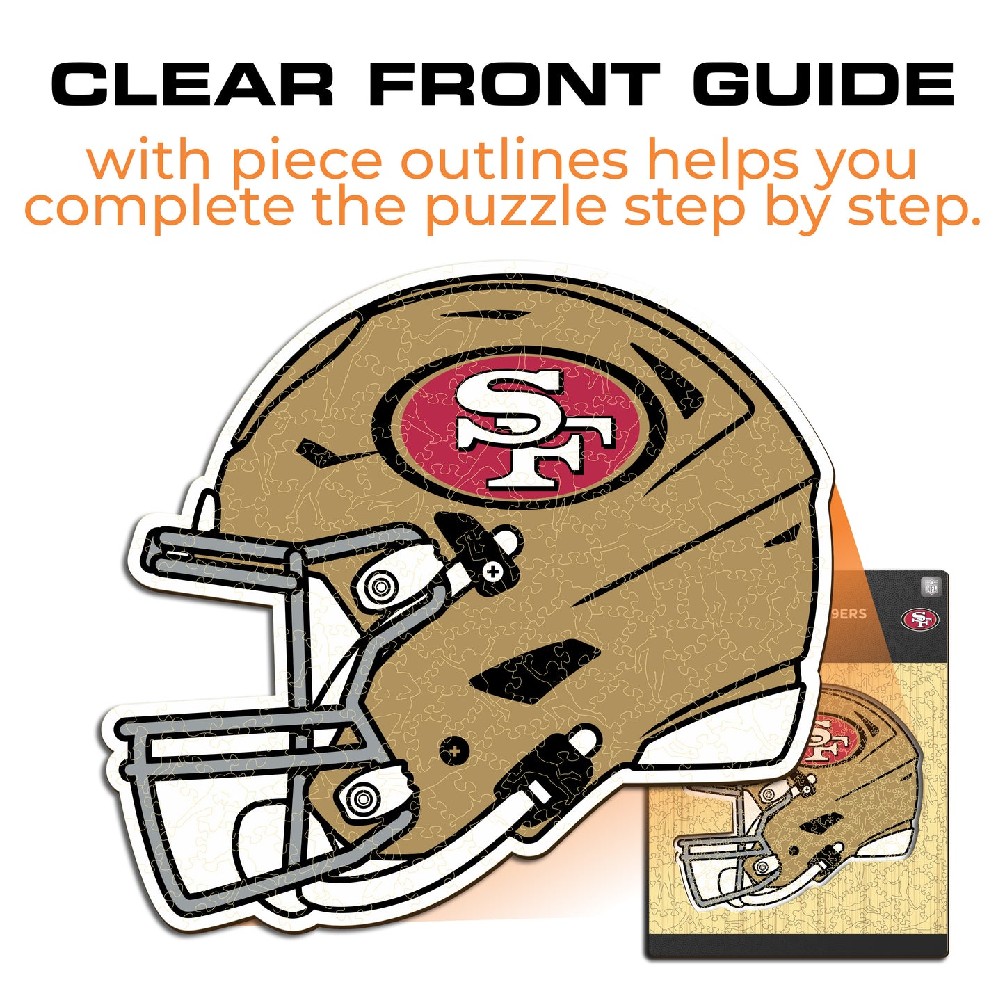 San Francisco 49ers™ Helmet - Wooden Puzzle