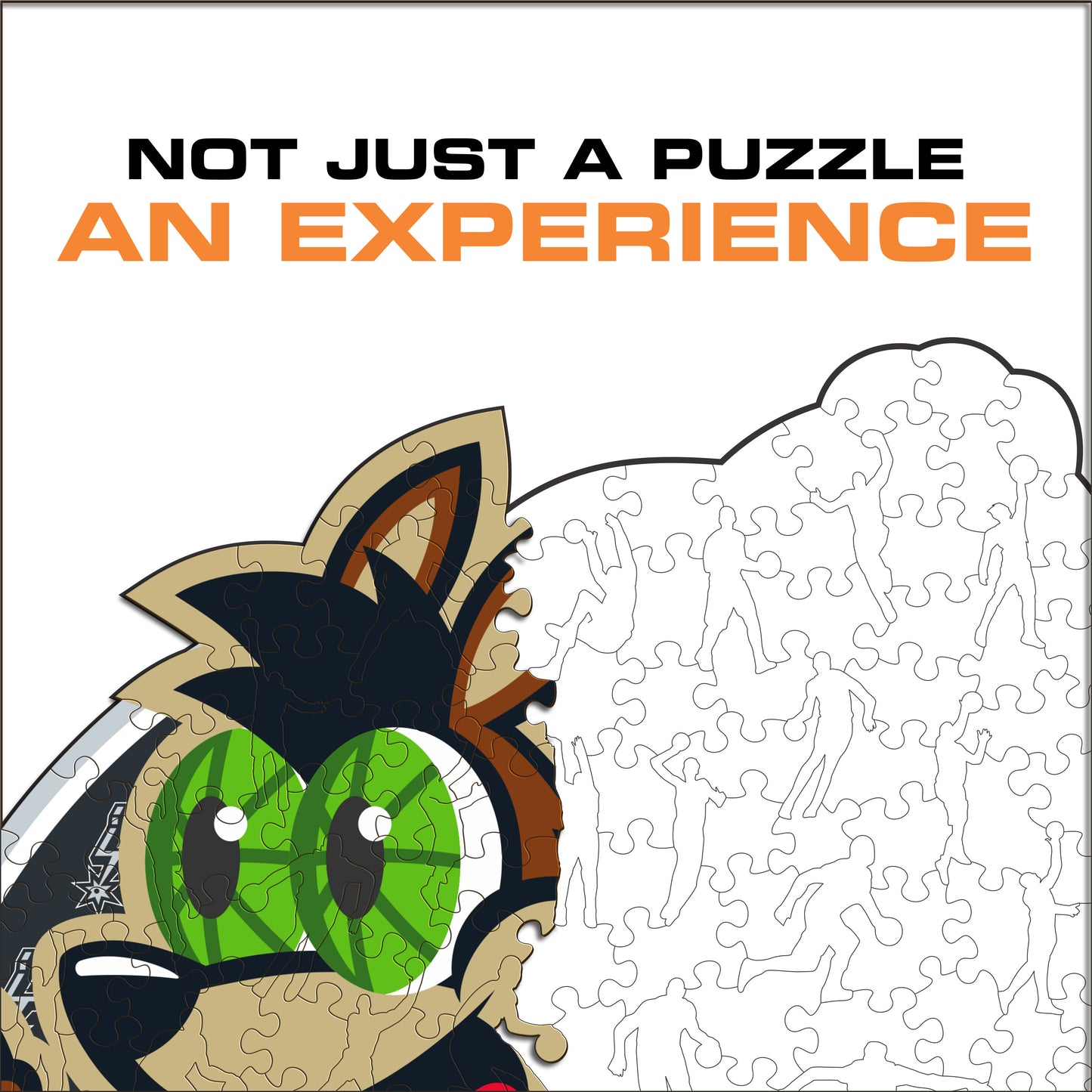 San Antonio Spurs™ Mascot - Wooden Puzzle