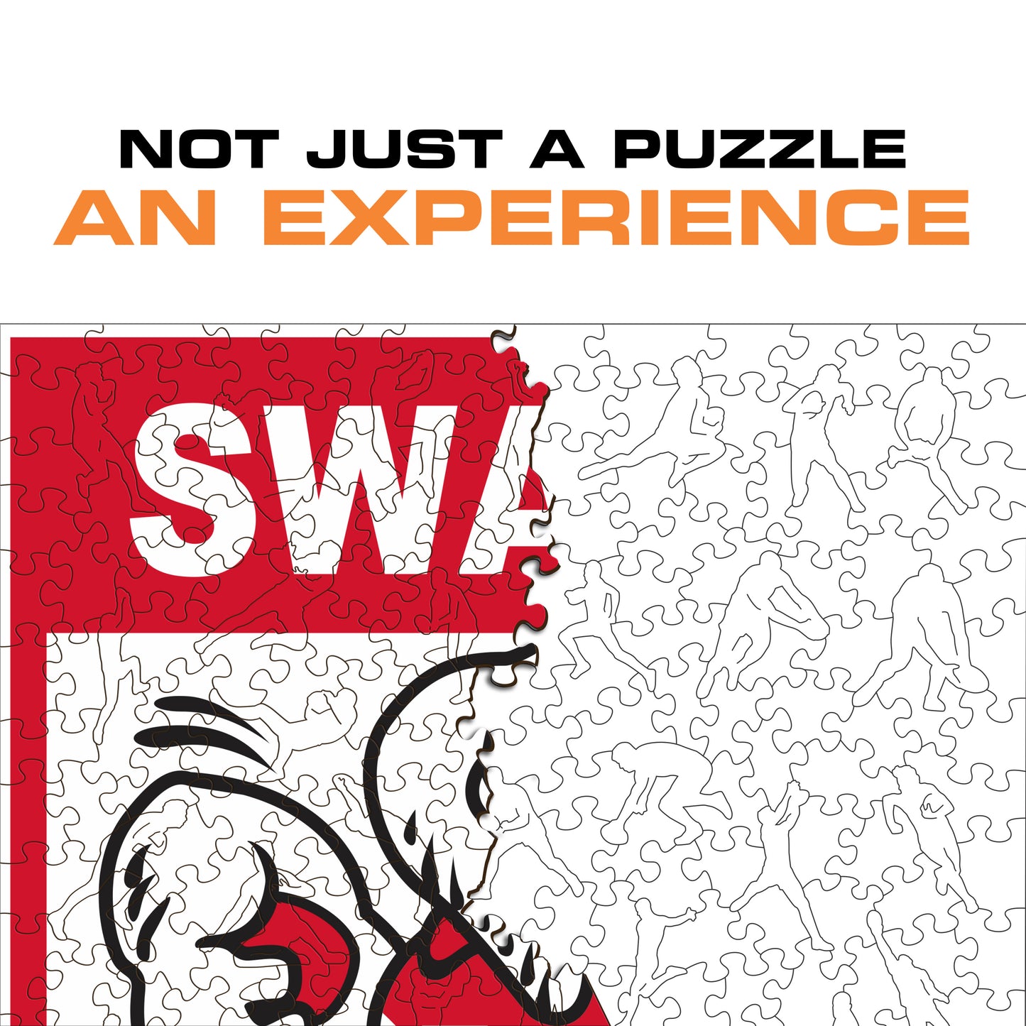 Sydney Swans Retro Mascot - Wooden Puzzle