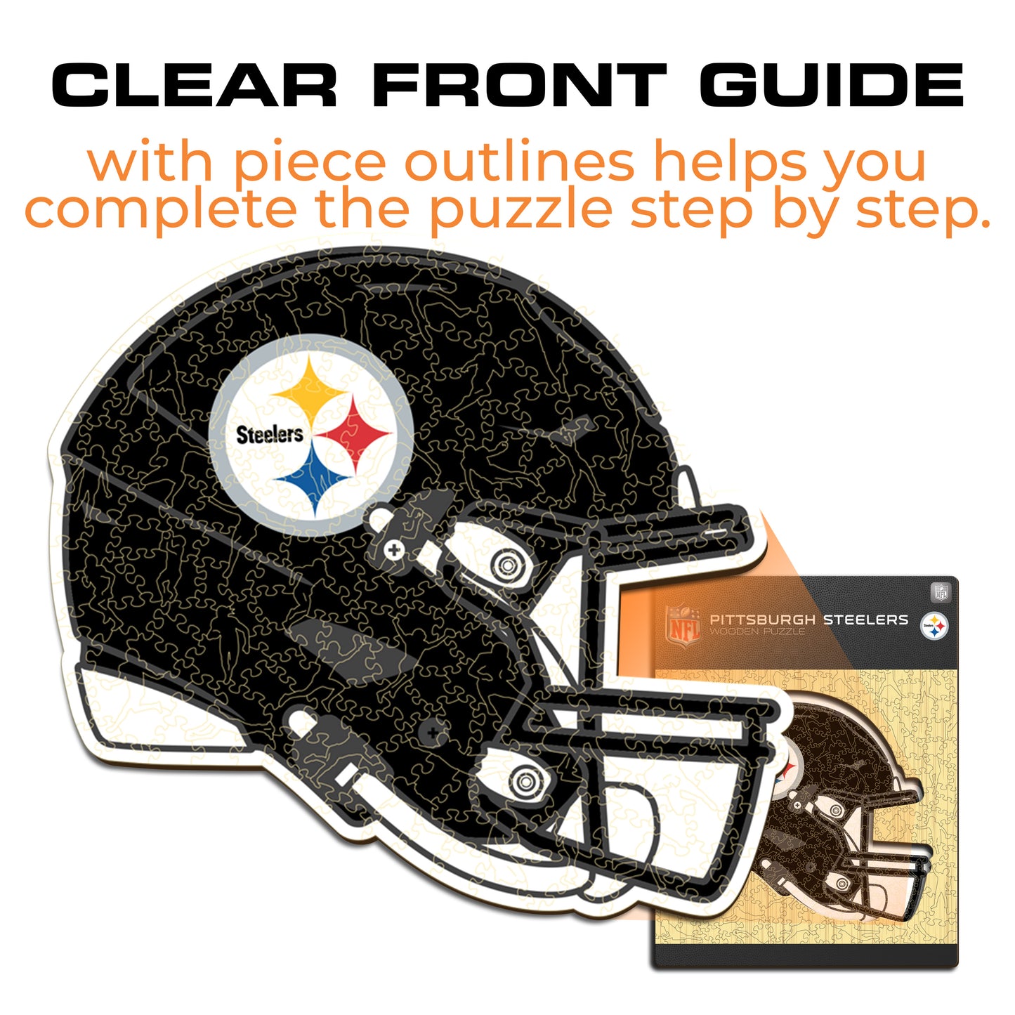 Pittsburgh Steelers™ Helmet - Wooden Puzzle