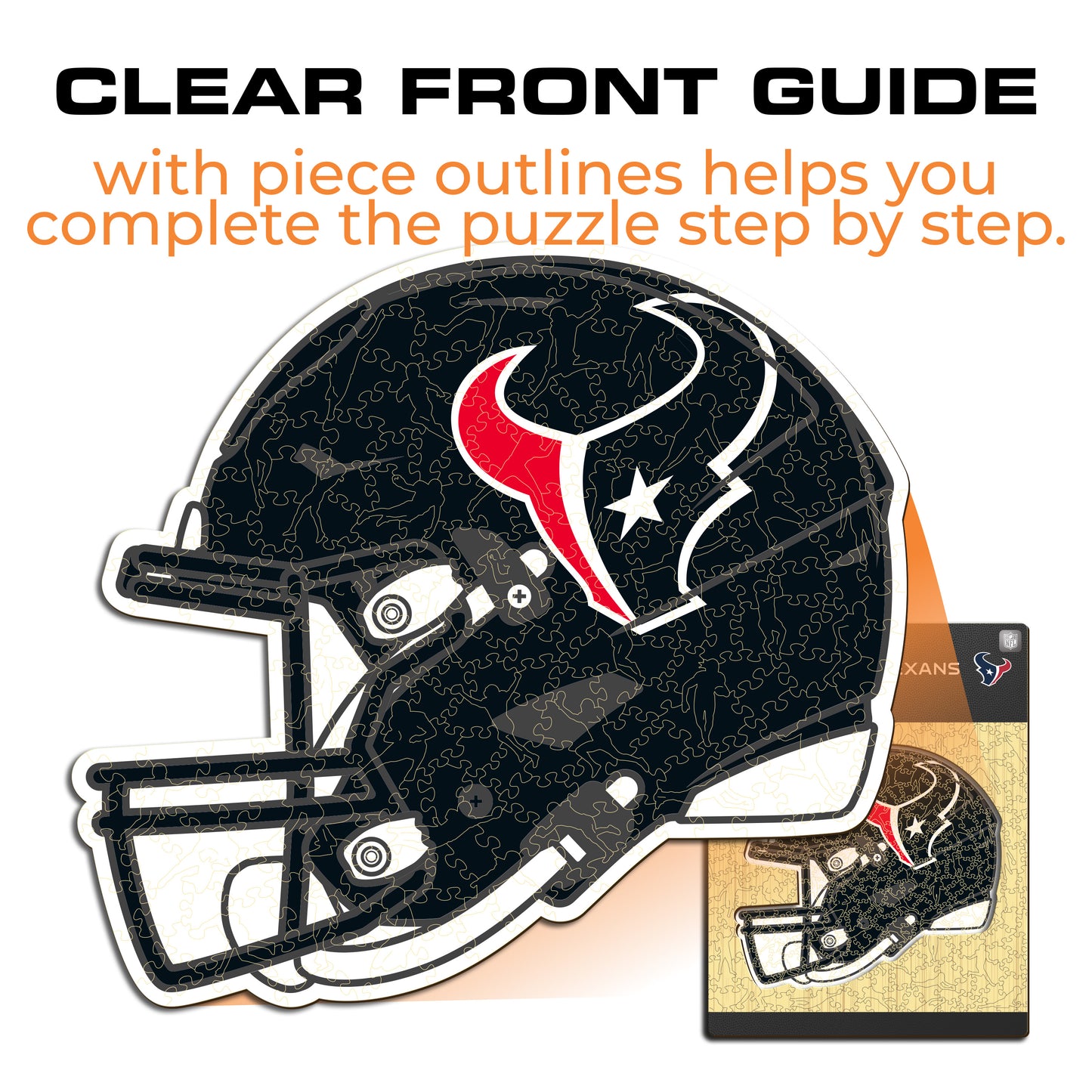 Capacete Houston Texans™ - Quebra-cabeça de madeira