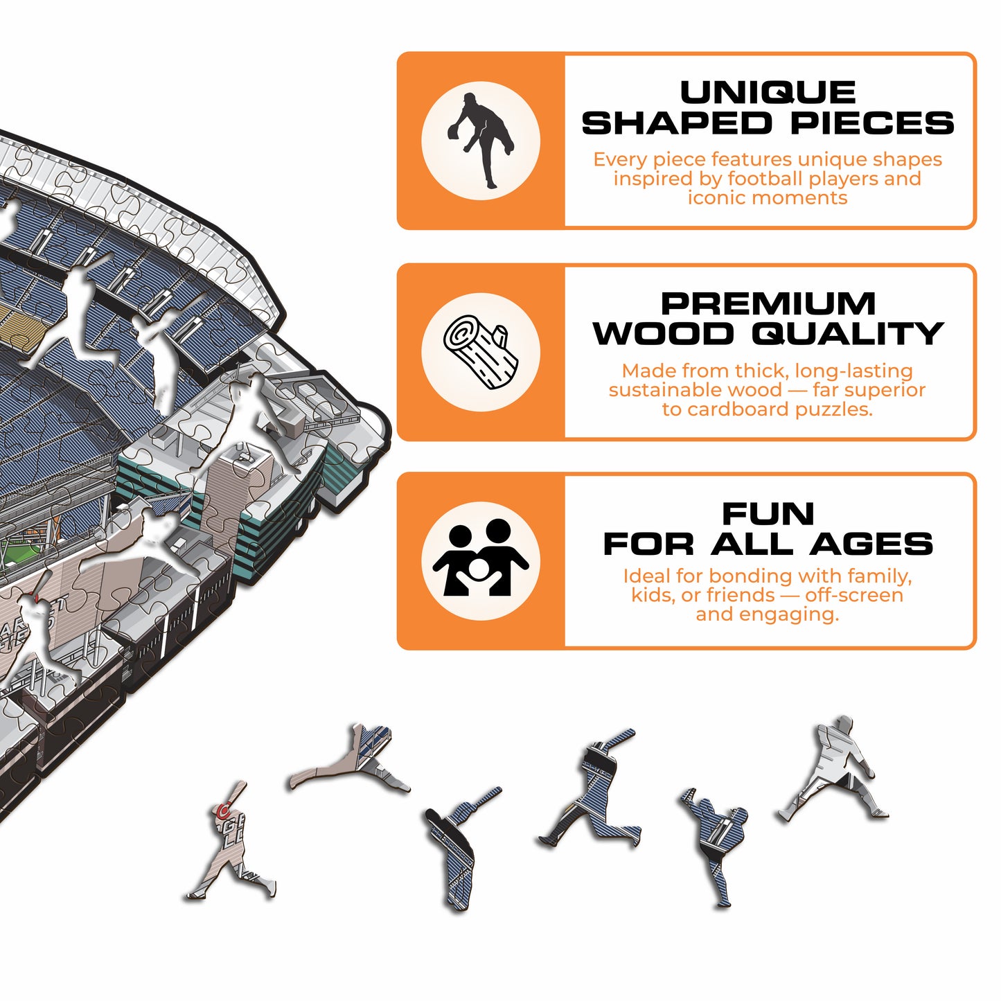 Minnesota Twins™ Target Field Stadium - Wooden Puzzle