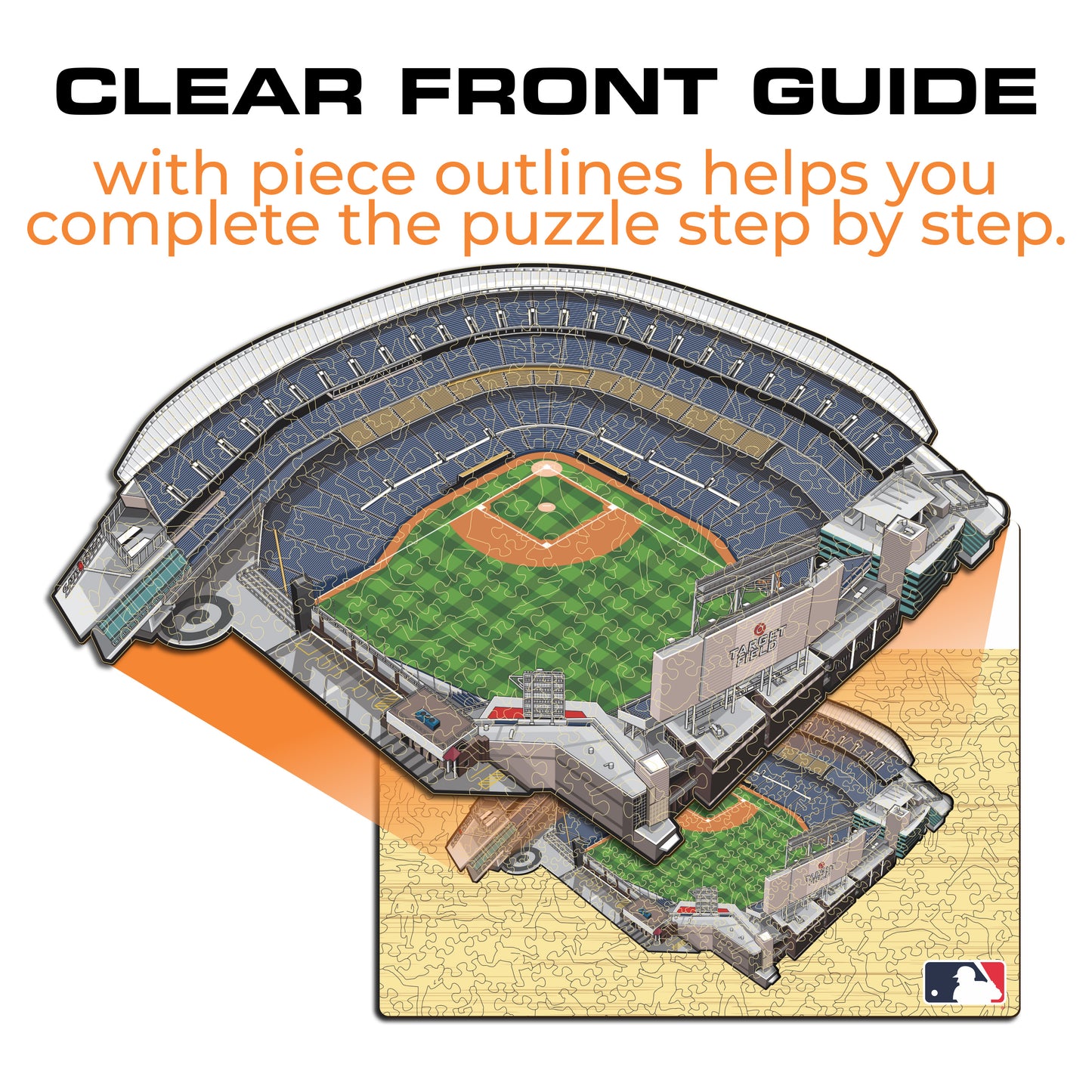 Minnesota Twins™ Target Field Stadium - Wooden Puzzle