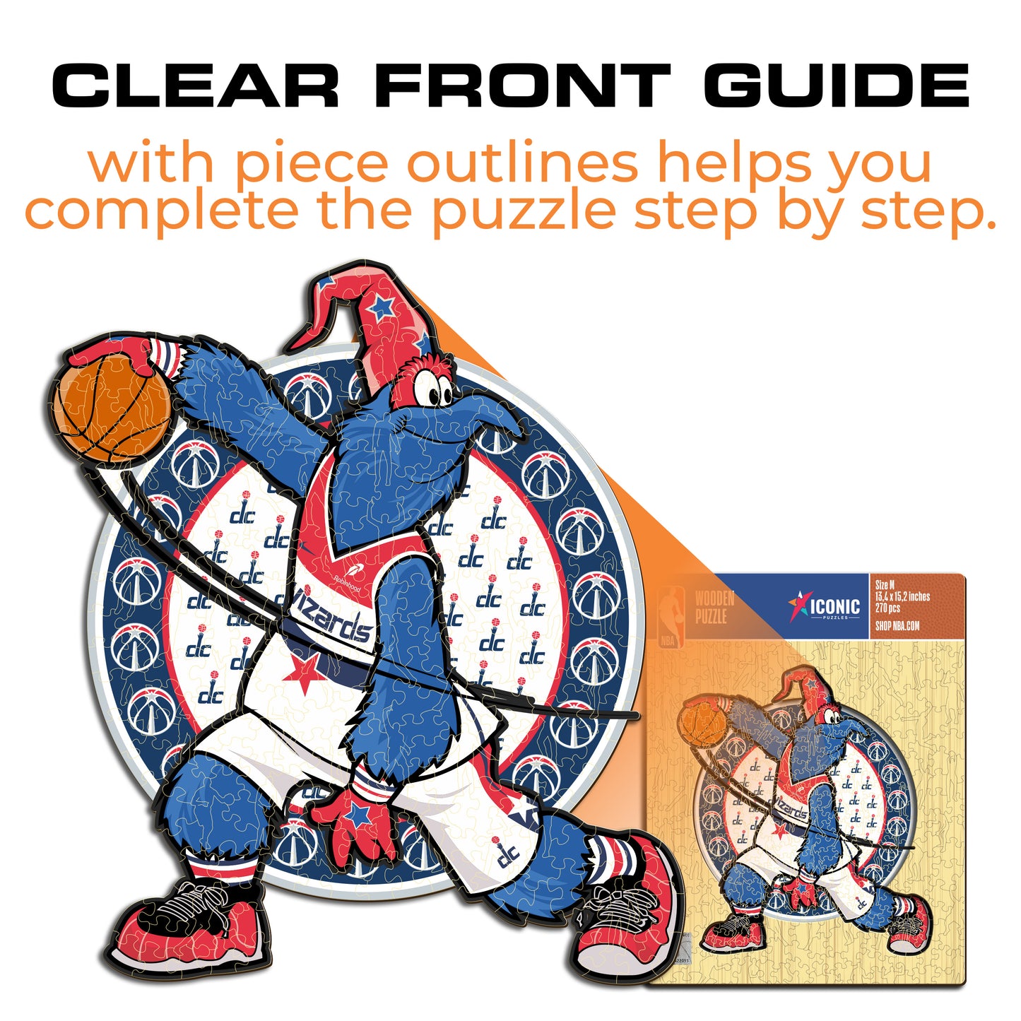 Washington Wizards™ Mascot - Wooden Puzzle