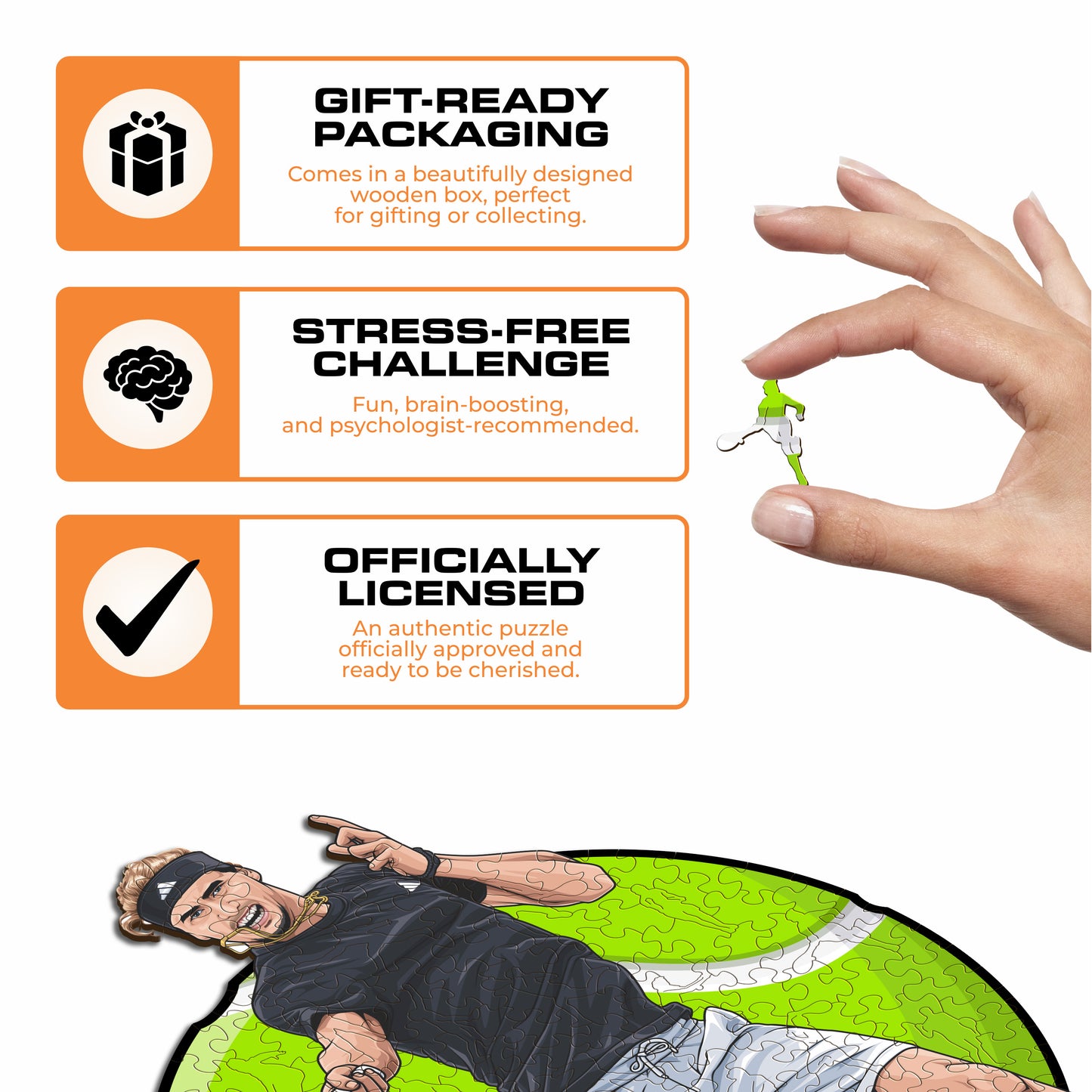 Alexander Zverev - Wooden Puzzle