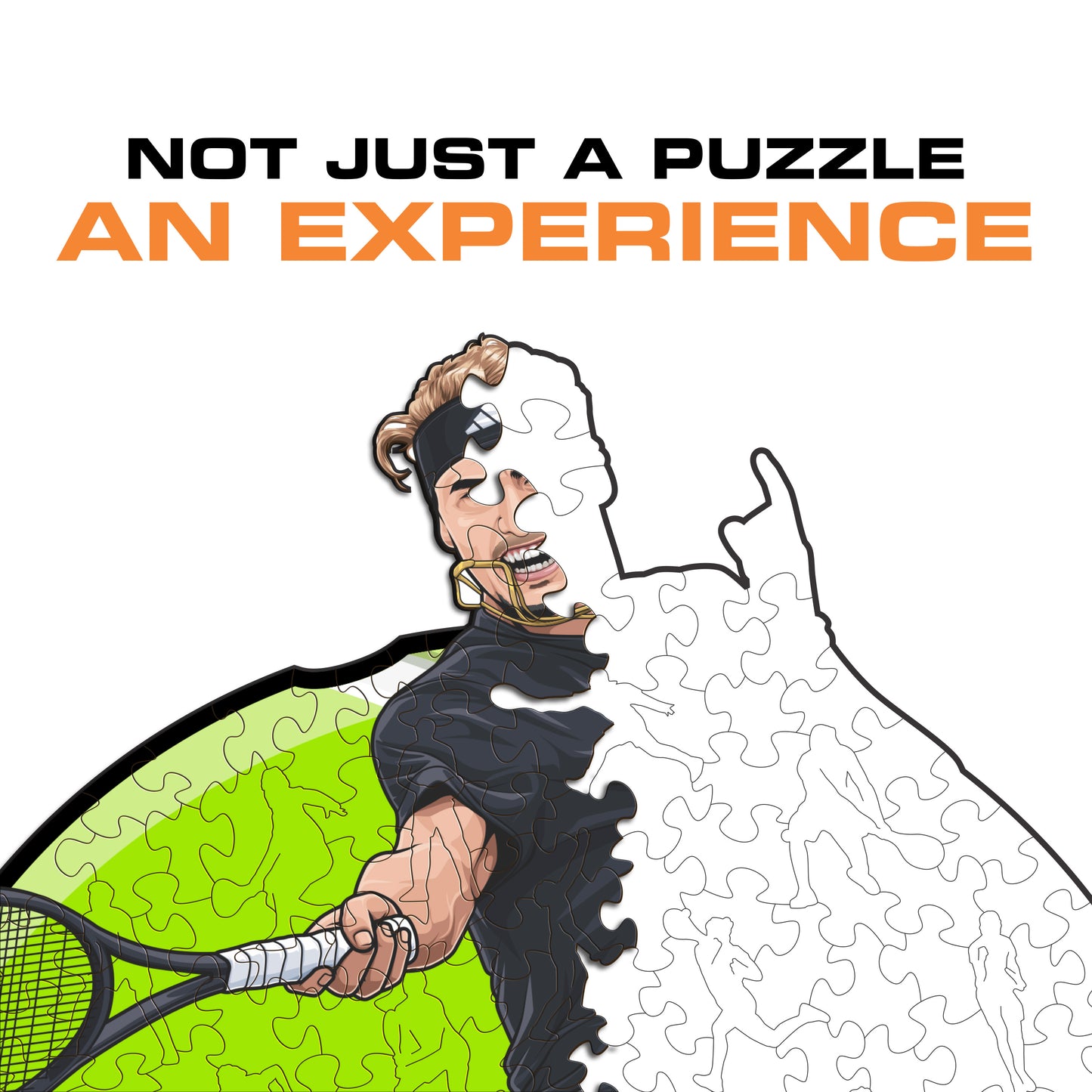 Alexander Zverev - Wooden Puzzle