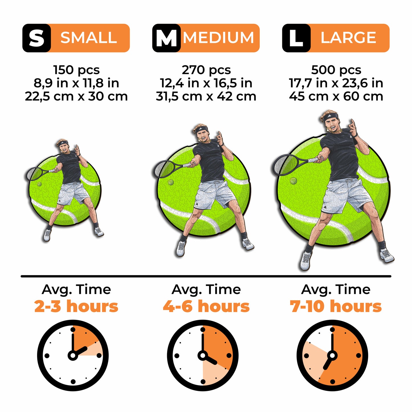 Alexander Zverev - Wooden Puzzle