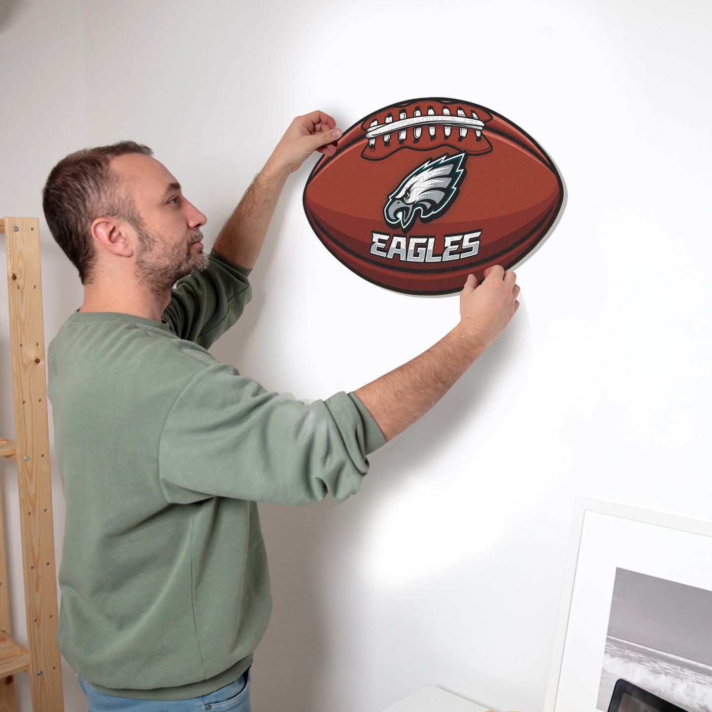 Philadelphia Eagles™ Football - Wooden Puzzle