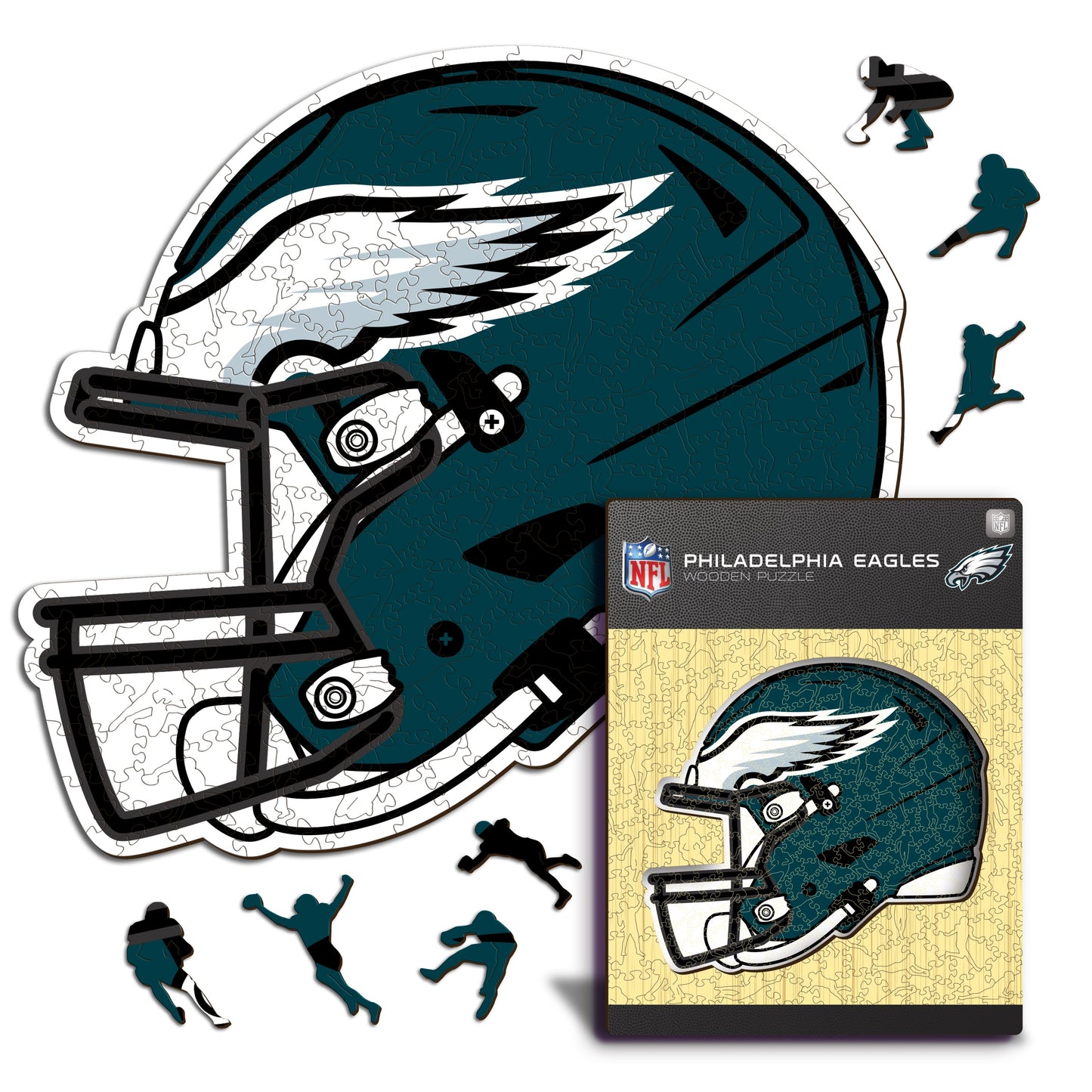 Philadelphia Eagles™ Helmet - Wooden Puzzle