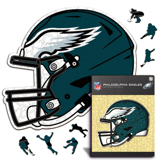 Philadelphia Eagles™ Helmet - Wooden Puzzle