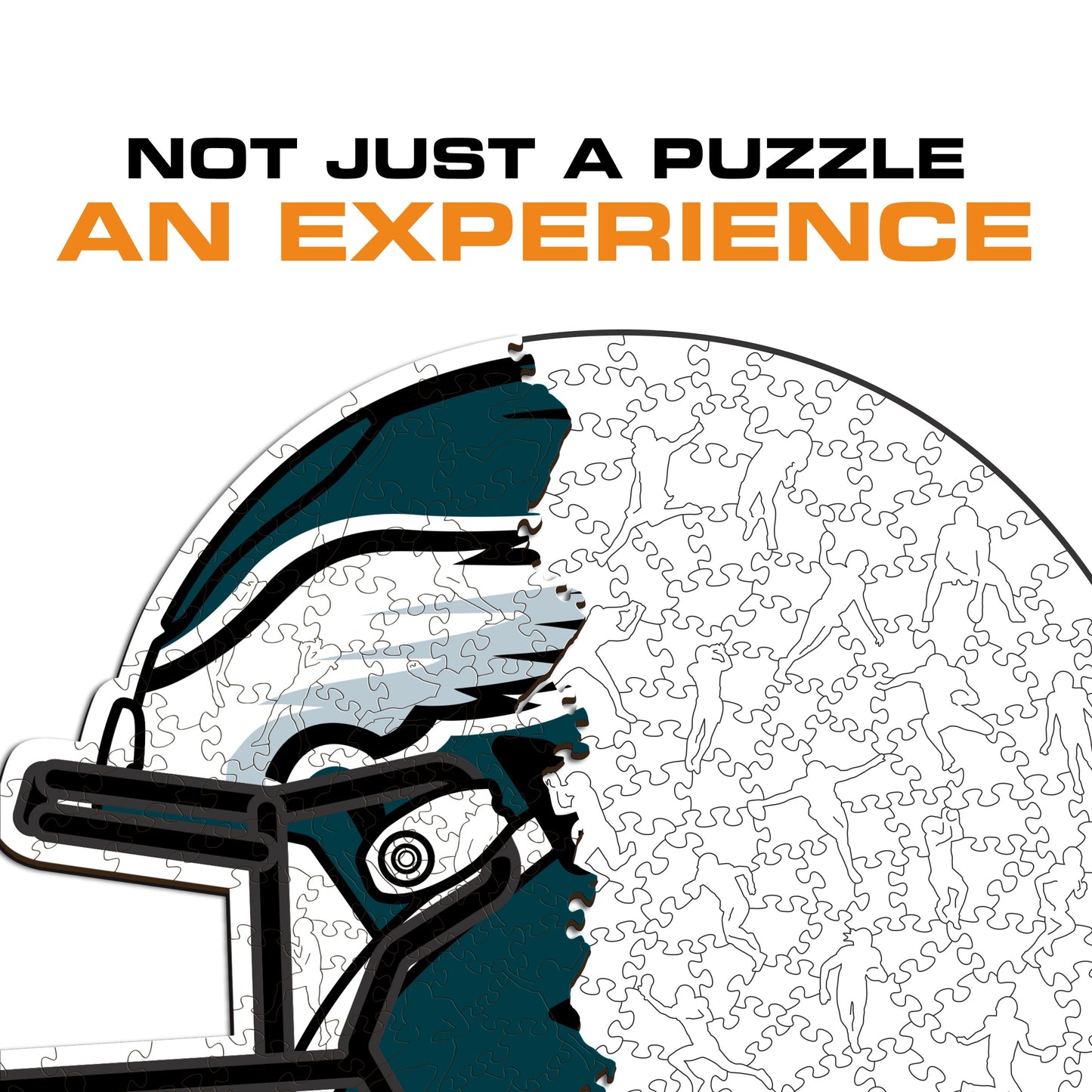 Philadelphia Eagles™ Helmet - Wooden Puzzle