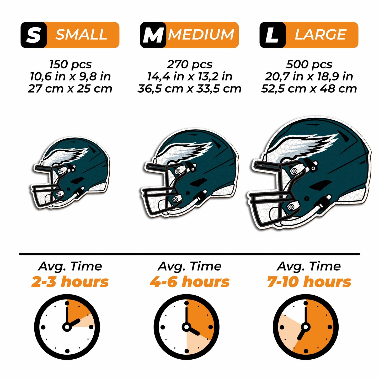 Philadelphia Eagles™ Helmet - Wooden Puzzle