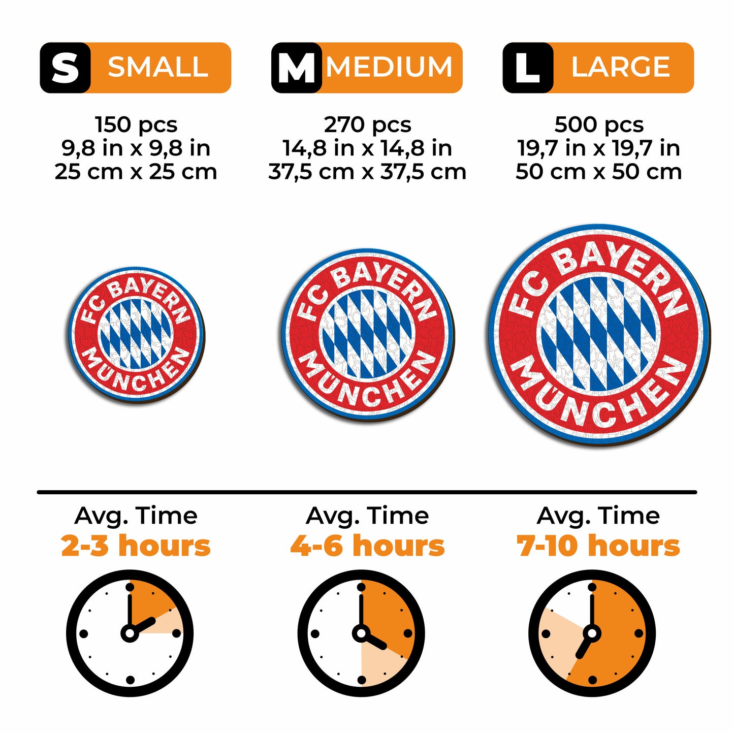 FC Bayern Munich® Logo - Wooden Puzzle