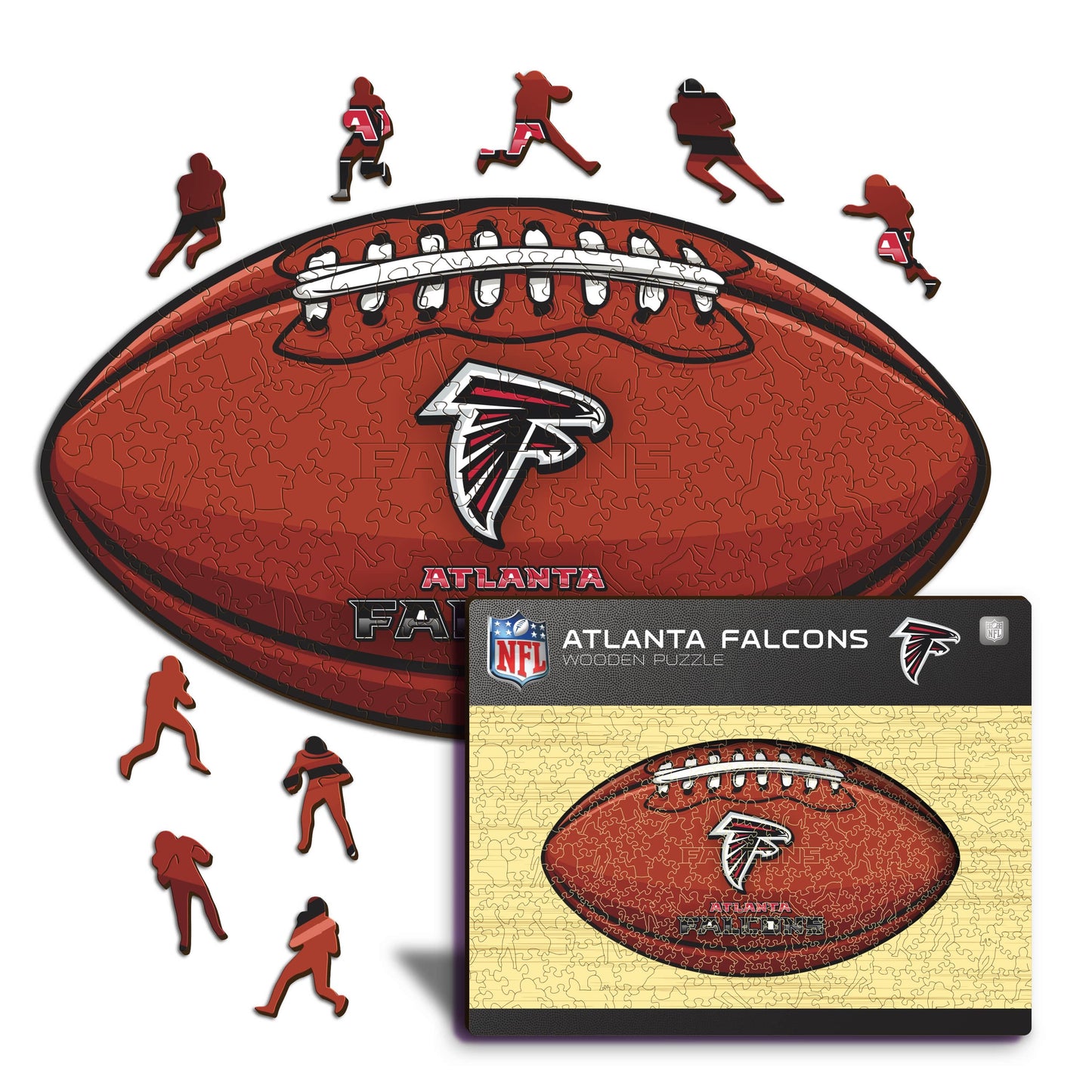 Atlanta Falcons™ Futebol Americano - Quebra-cabeça de Madeira 