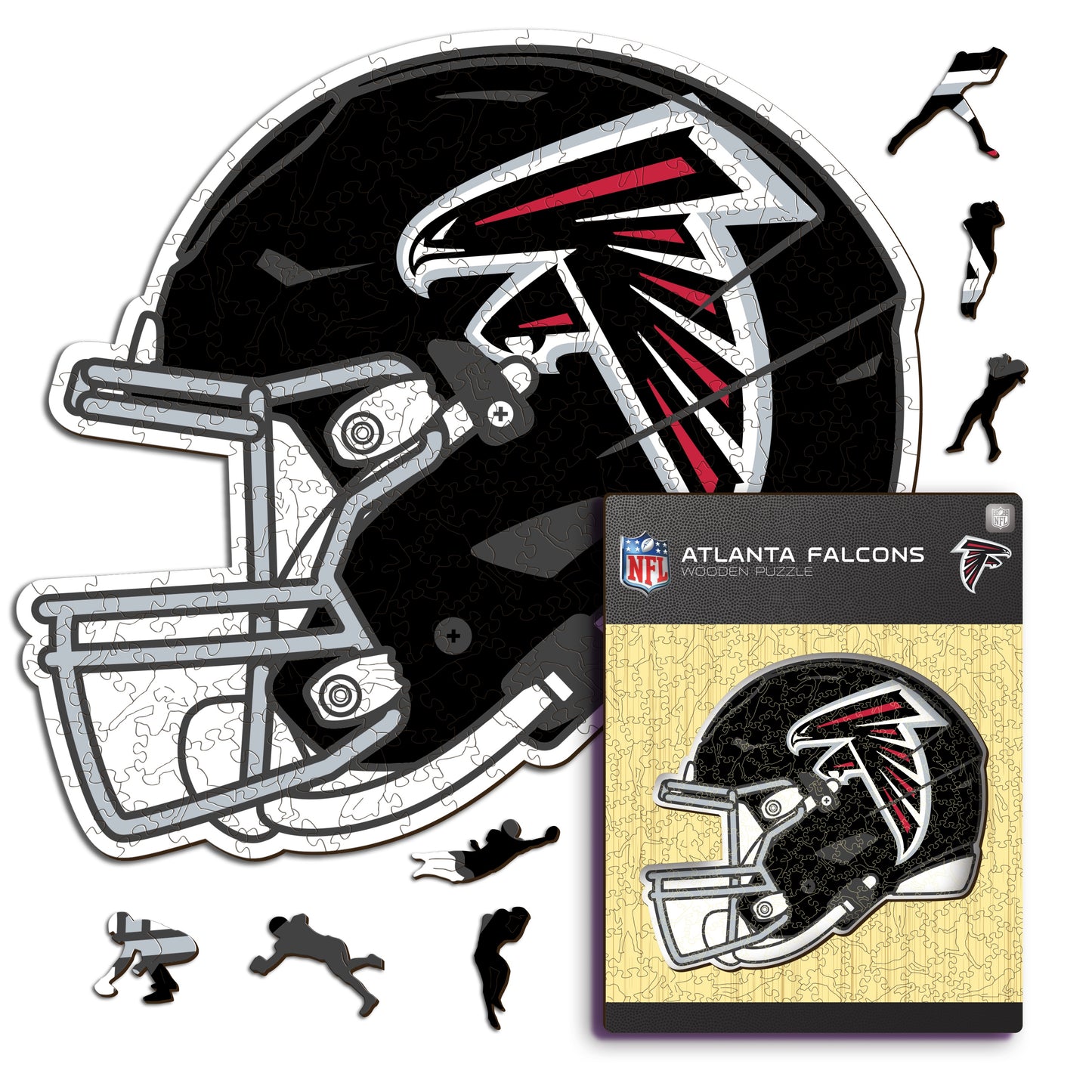 Capacete Atlanta Falcons™ - Quebra-cabeça de madeira 