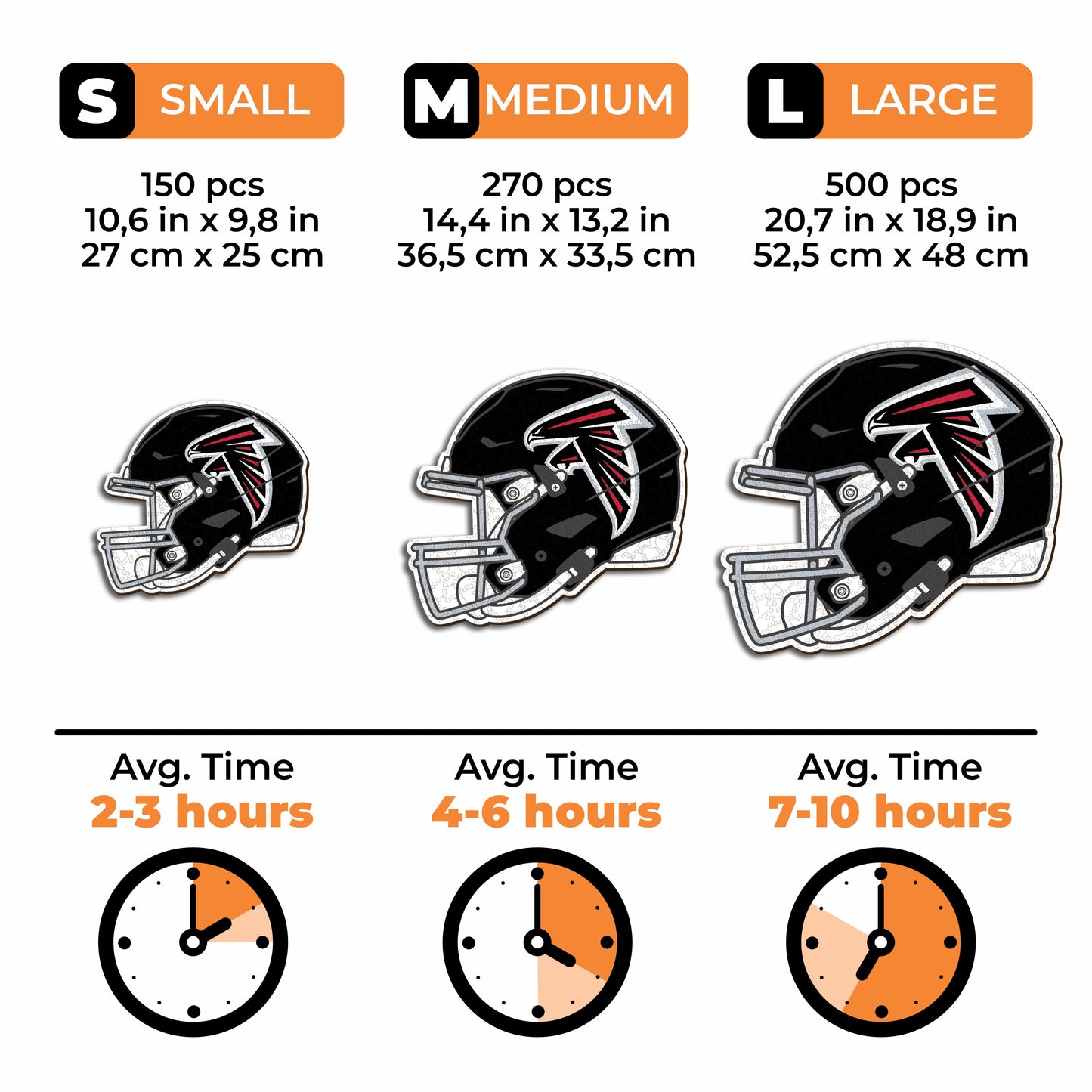 Capacete Atlanta Falcons™ - Quebra-cabeça de madeira 