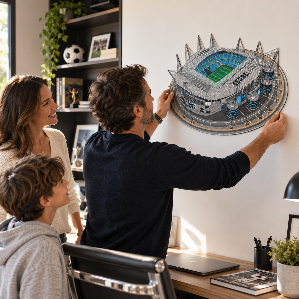 マンチェスター・シティFC エティハド・スタジアム 木製パズル