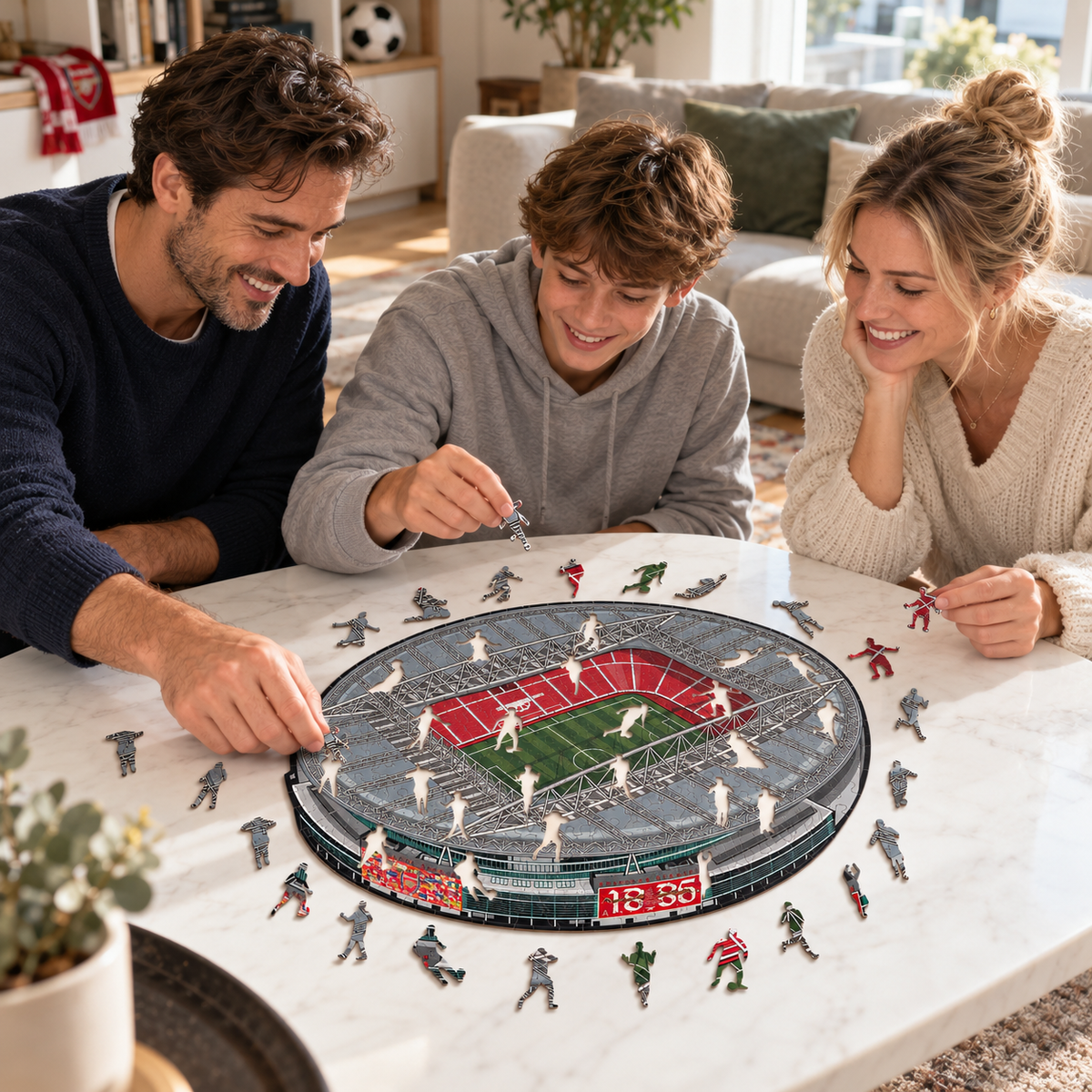 アーセナルFC® エミレーツ・スタジアム 木製パズル