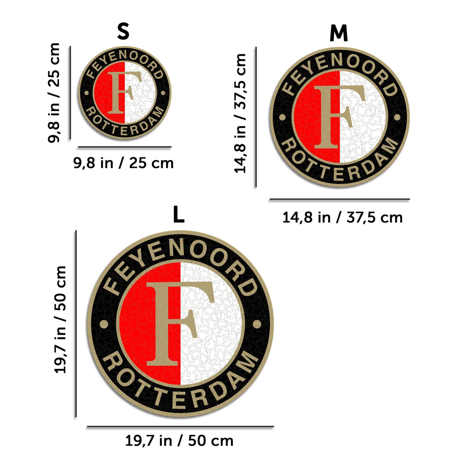 Feyenoord® Logo - Wooden Puzzle